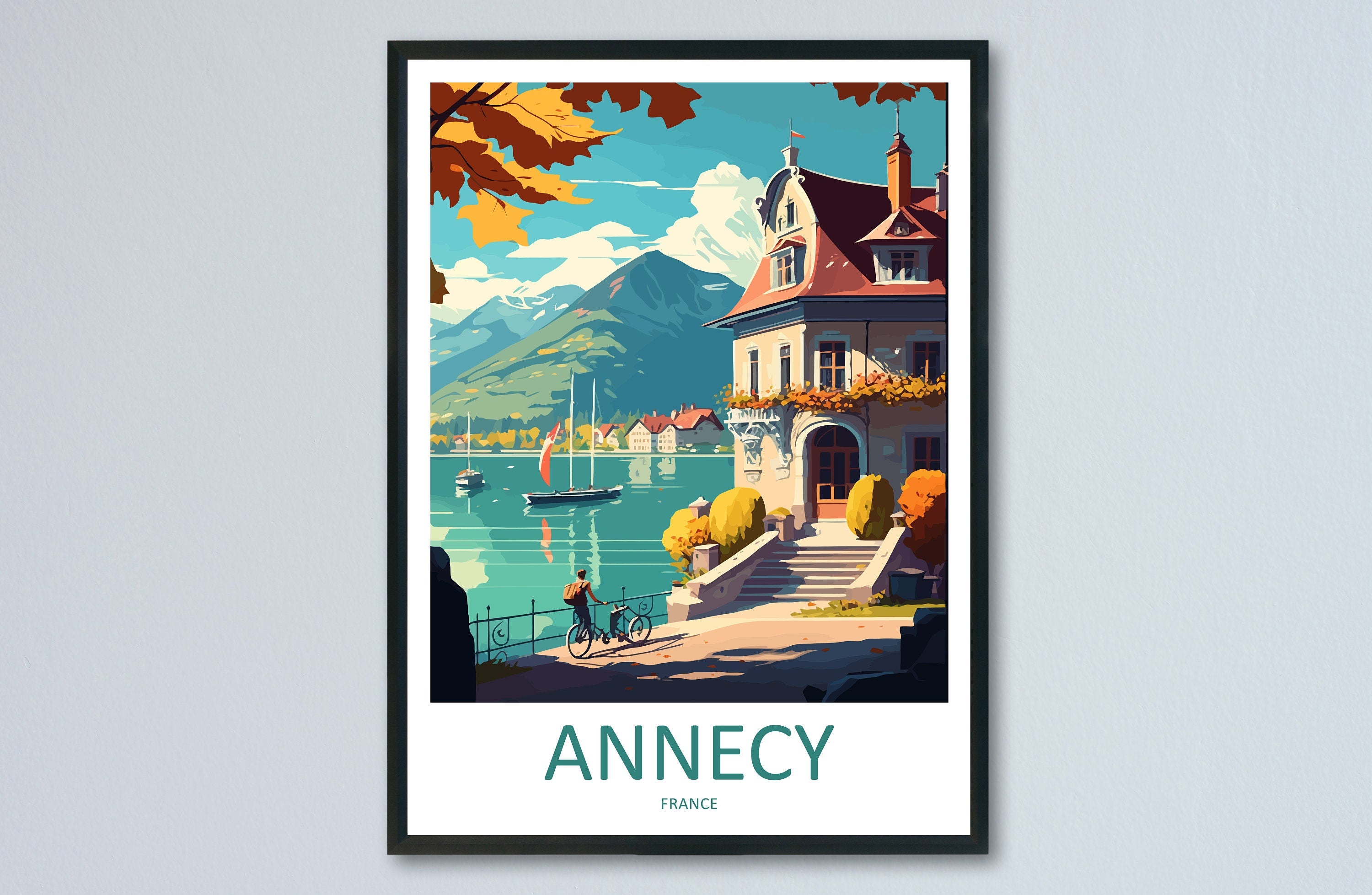 Annecy Travel Print