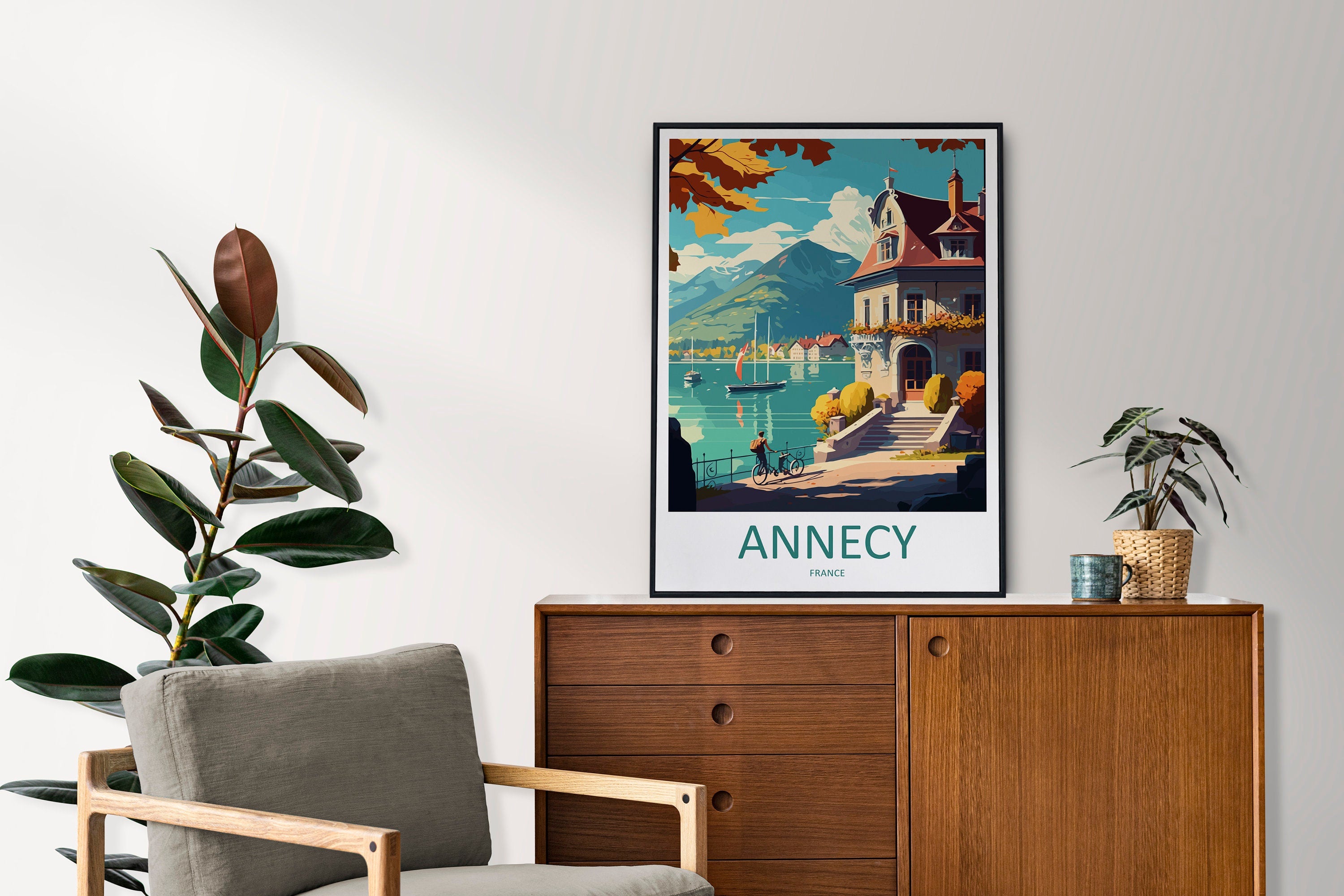 Annecy Travel Print