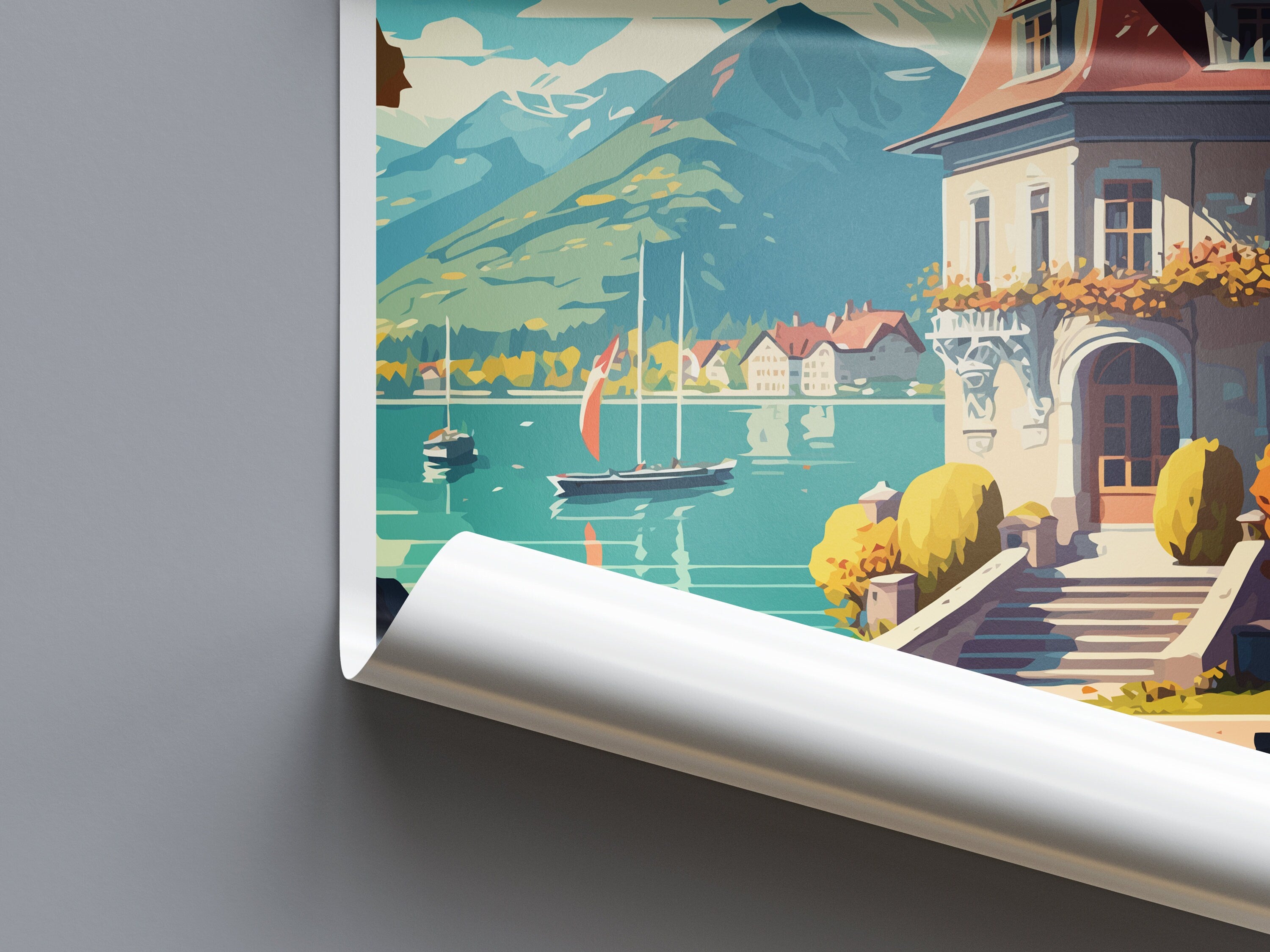 Annecy Travel Print