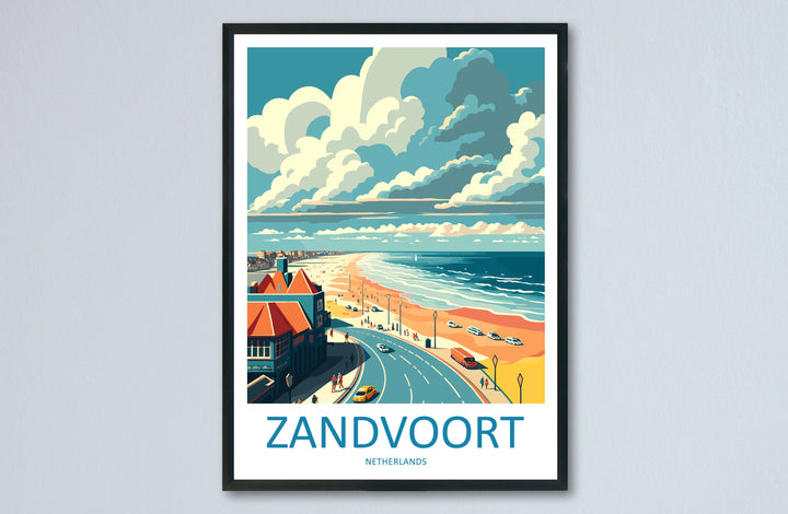 Zandvoort Travel Print Wall Art Zandvoort Wall Hanging Home Decoration Zandvoort Gift Art Lovers Wall Art Print Art Zandvoort Wall Hanging