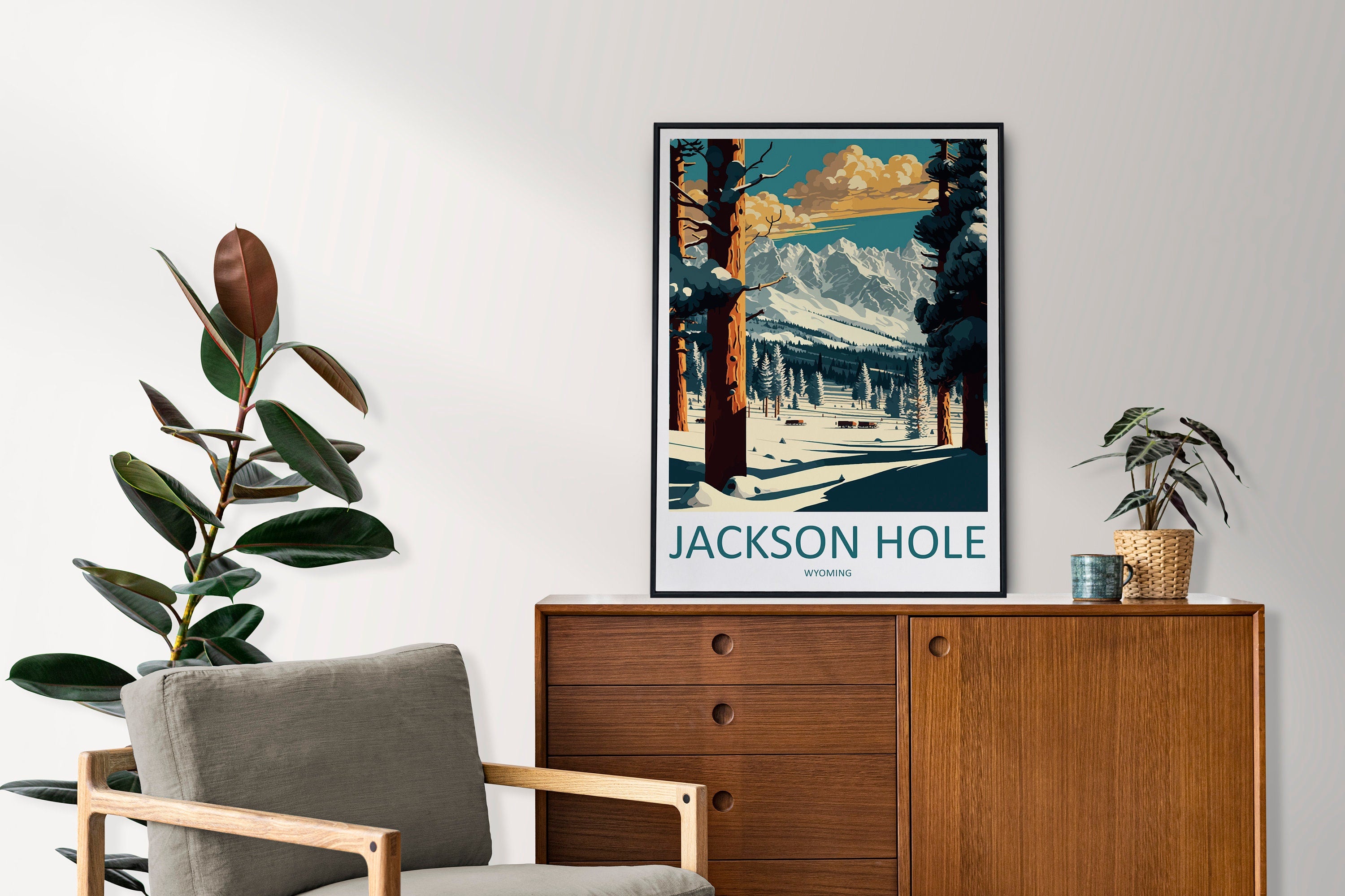 Jackson Hole Travel Print