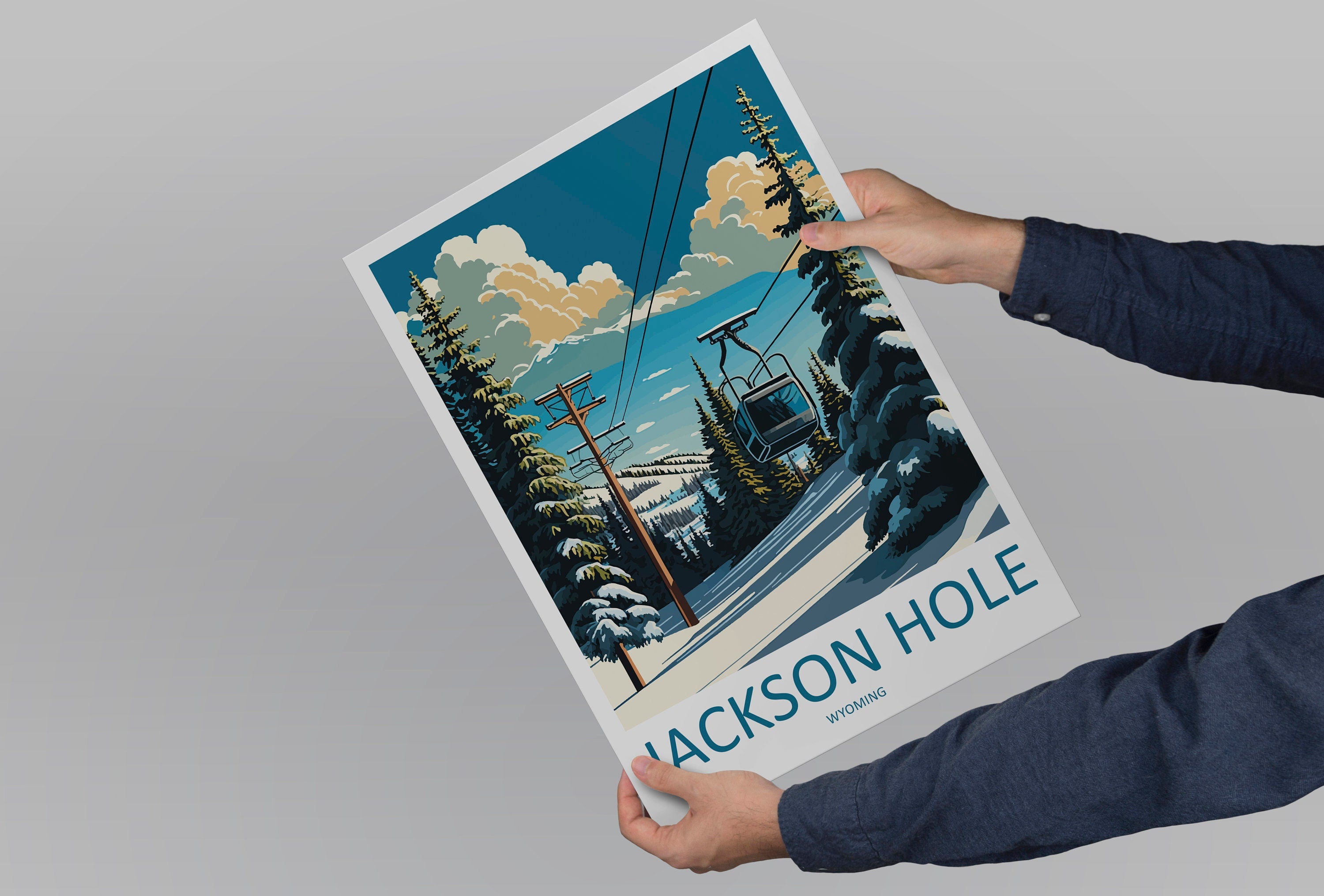 Jackson Hole Travel Print