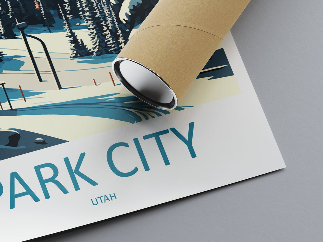 Park City Travel Print Wall Art Park City Wall Hanging Home Décor Park City Gift Art Lovers Ski Art Lover Gift Park City Print Skiing Print