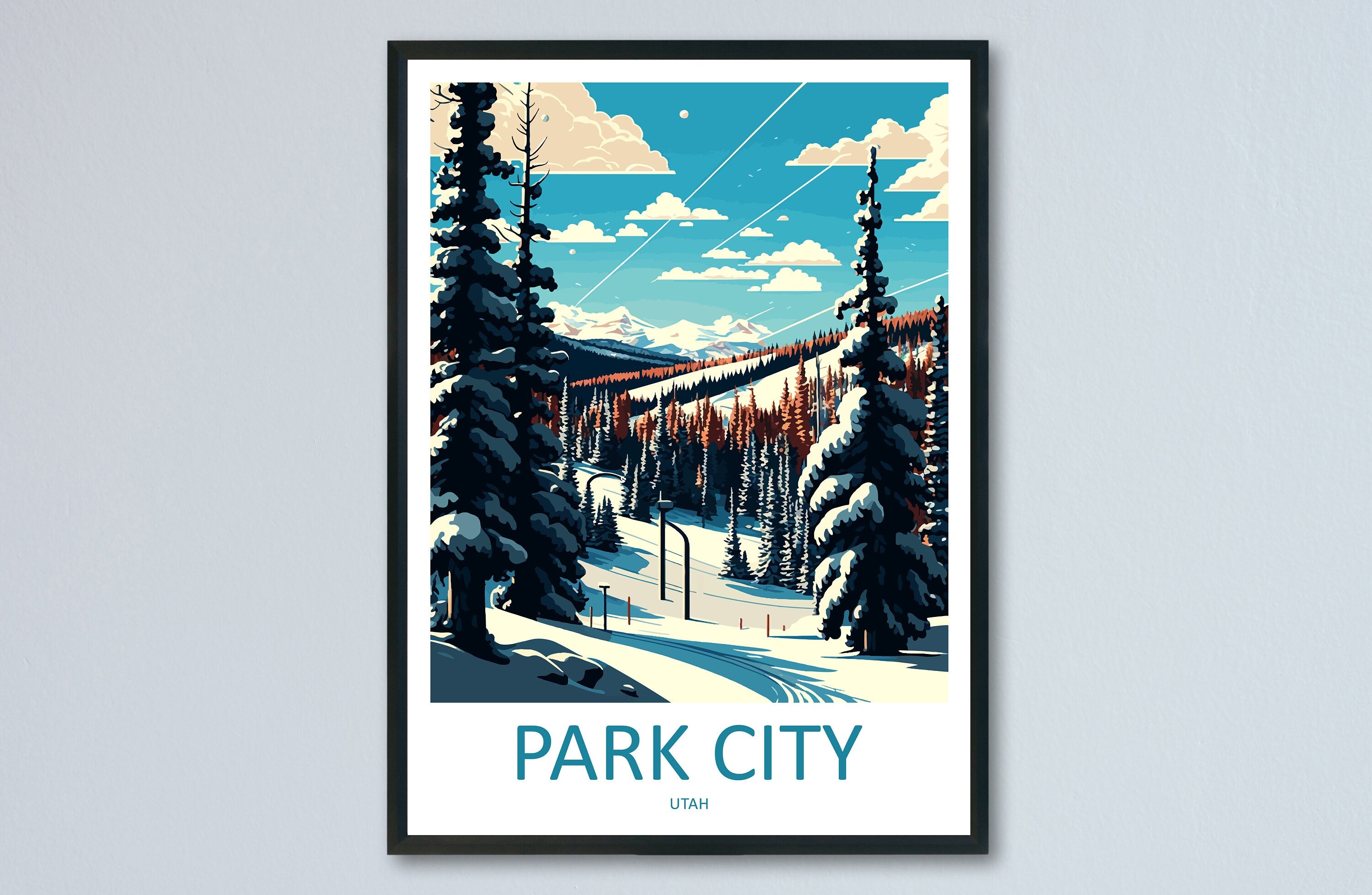 Park City Travel Print