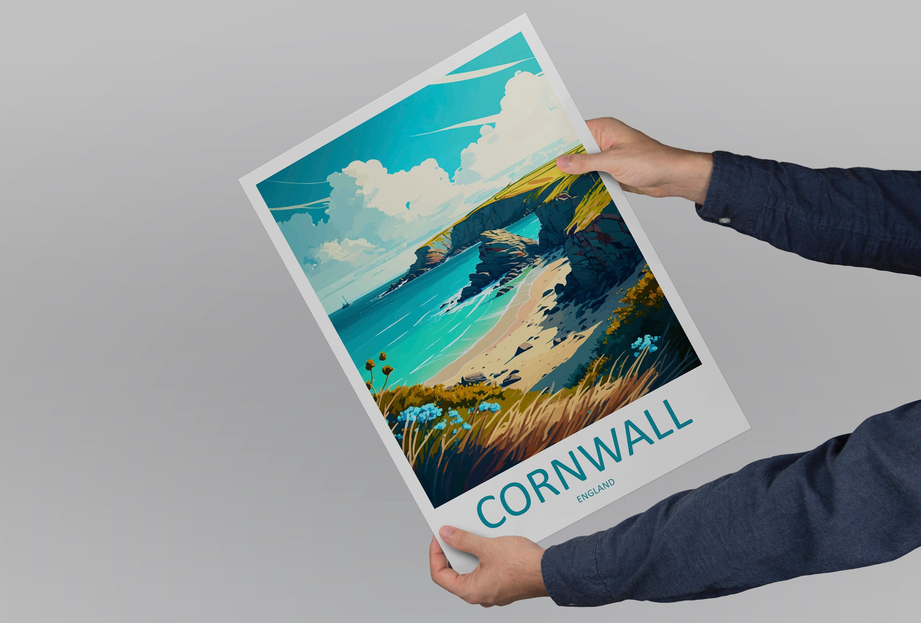 Cornwall Travel Print