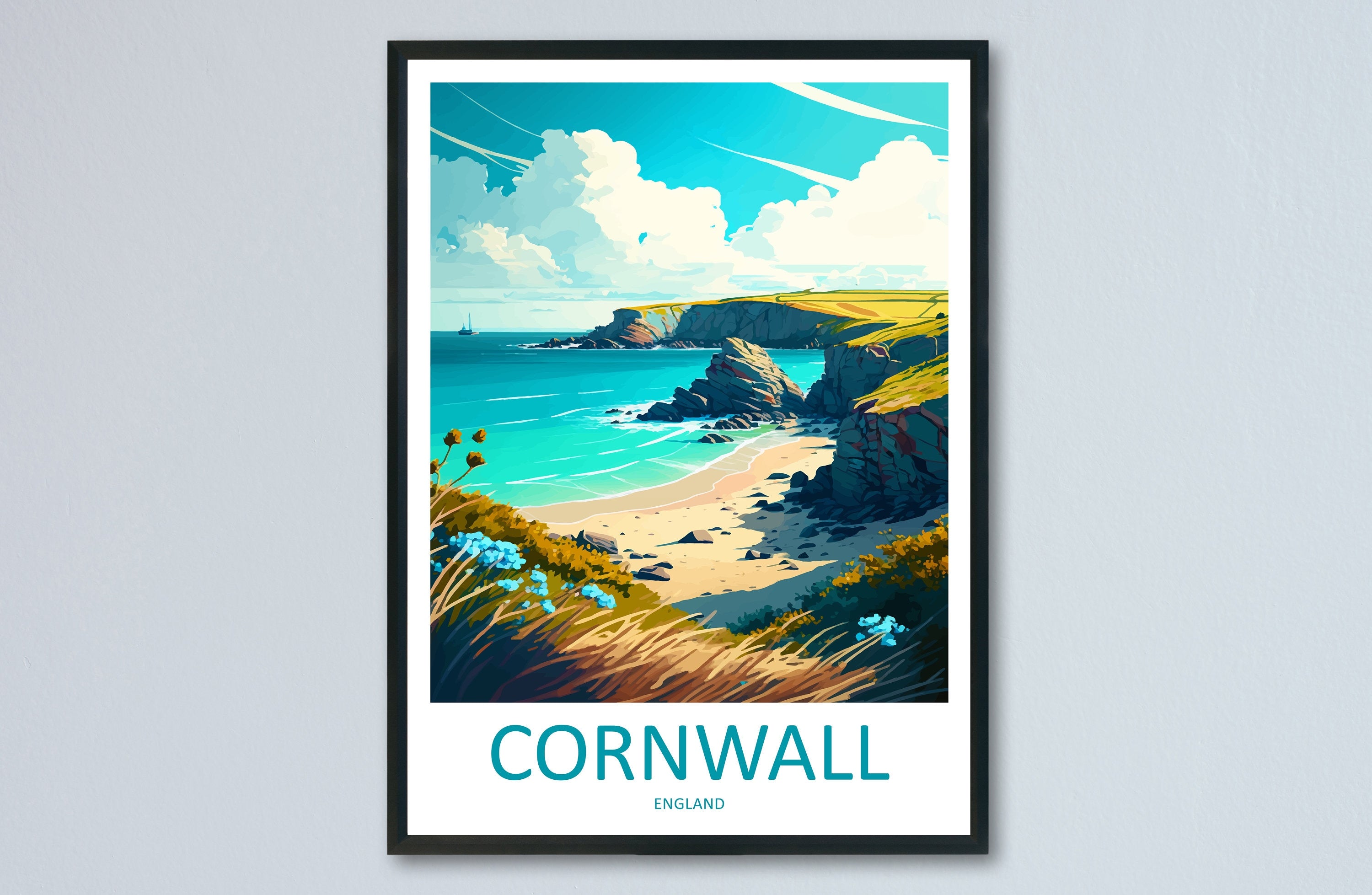 Cornwall Travel Print