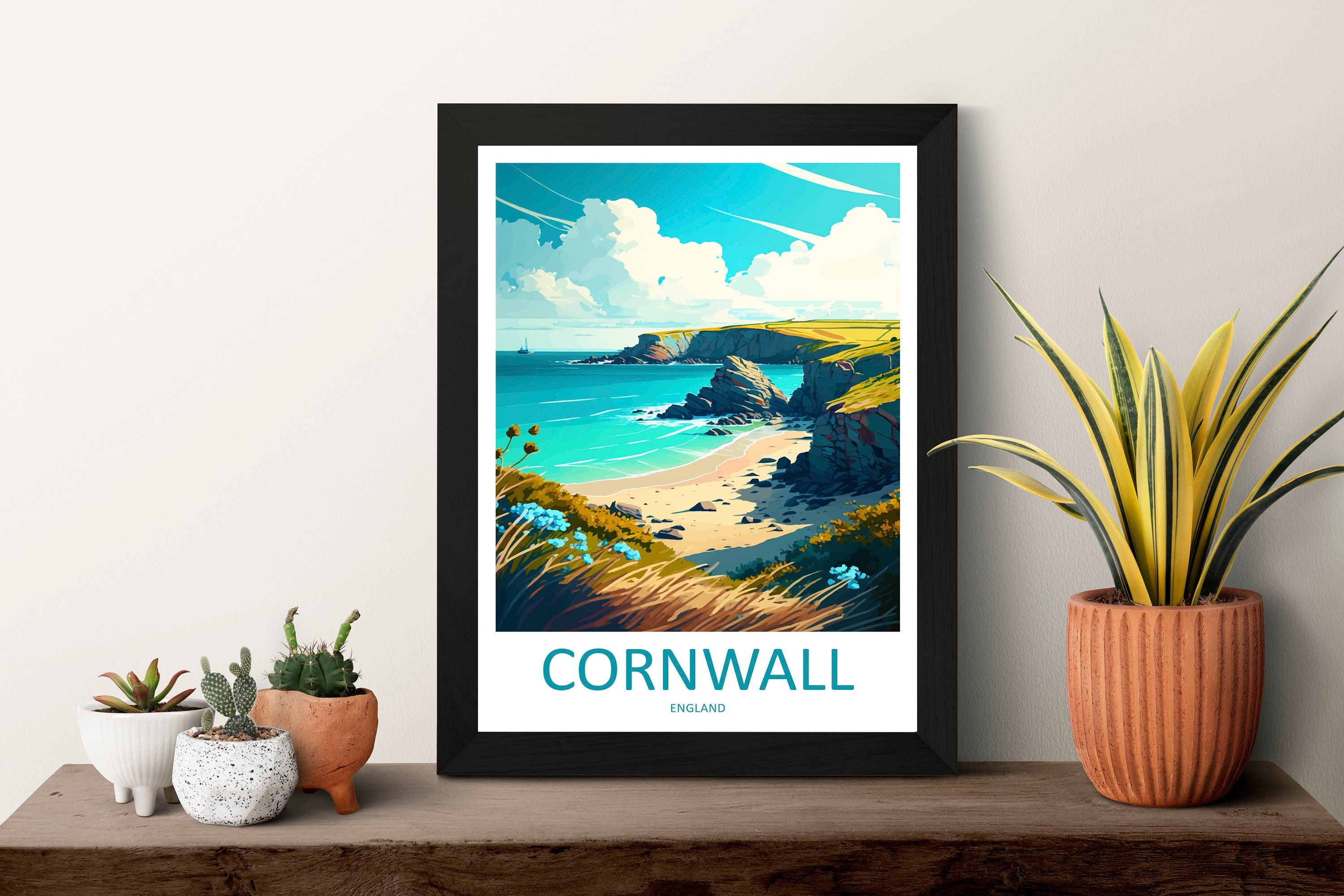 Cornwall Travel Print