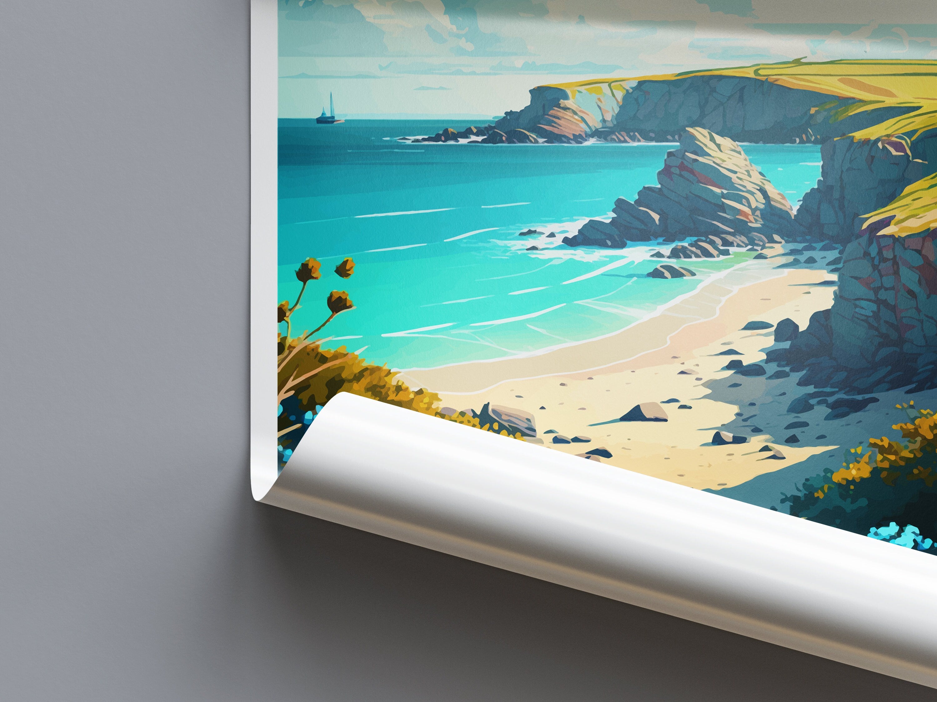 Cornwall Travel Print