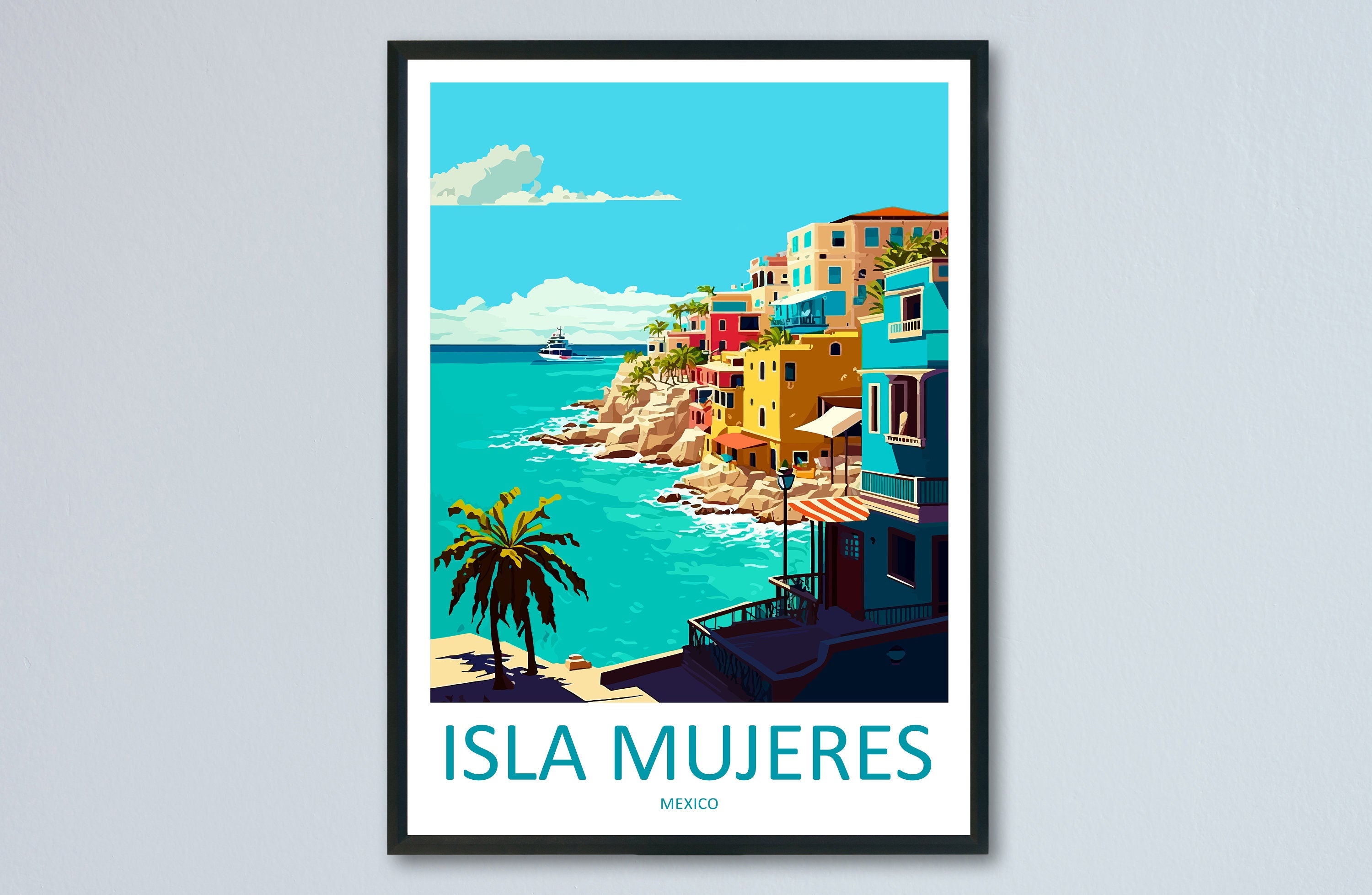 Isla Mujeres Travel Print