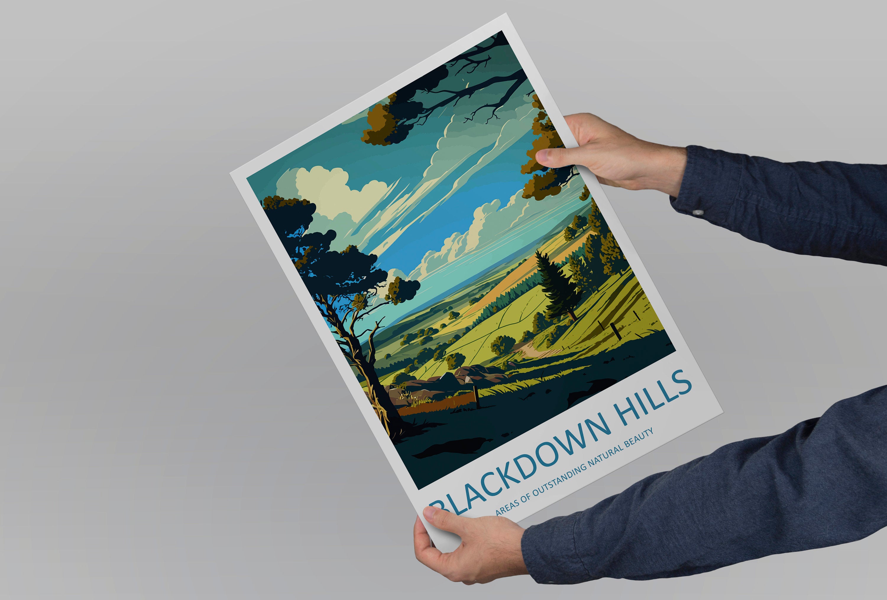 Blackdown Hills Travel Print