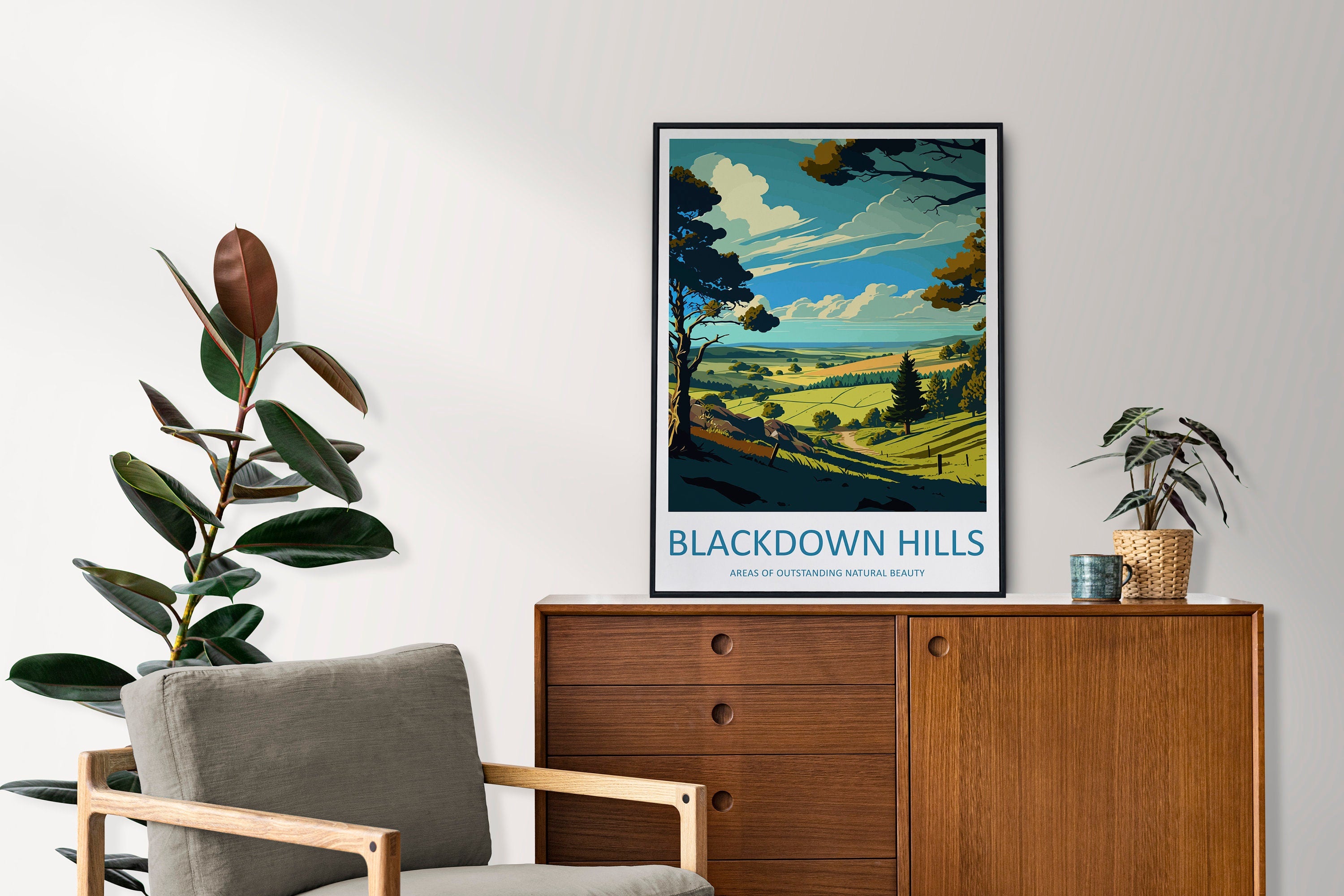 Blackdown Hills Travel Print