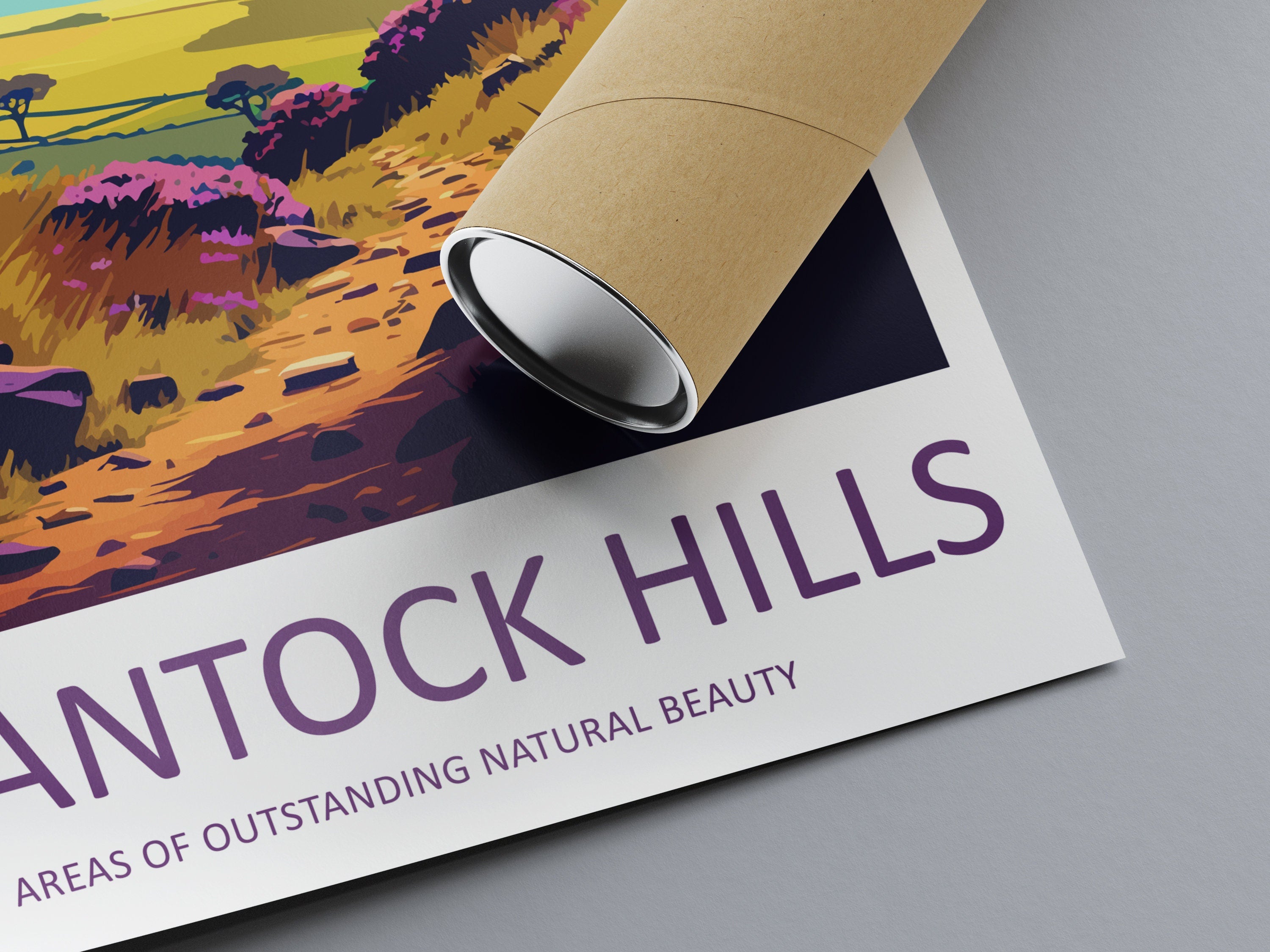 Quantock Hills Travel Print