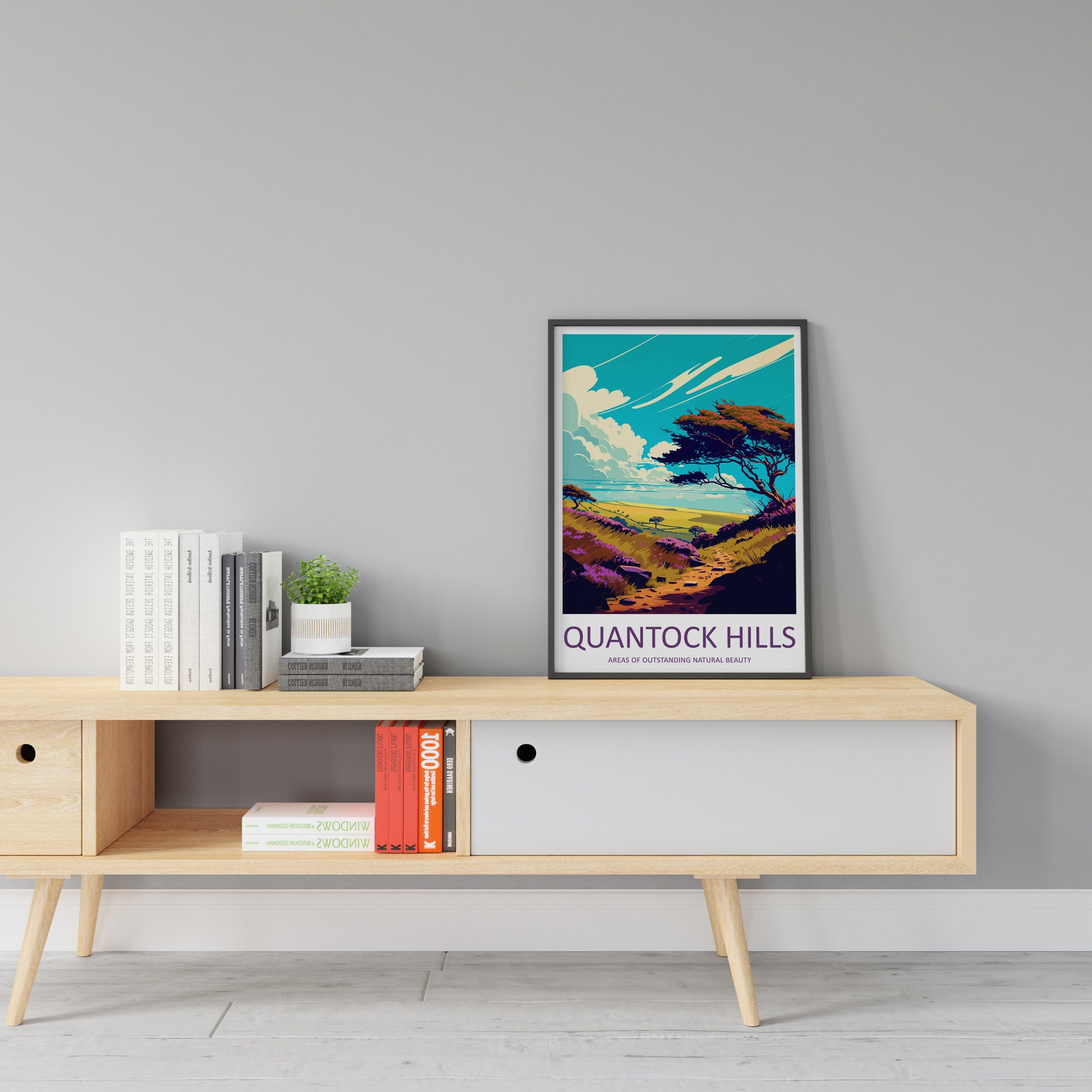 Quantock Hills Travel Print