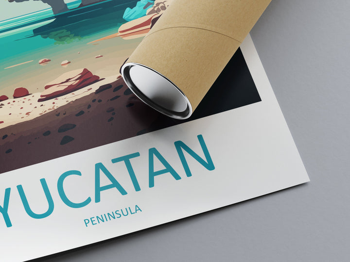 Yucantan Peninsula Travel Print Wall Art Yucantan Wall Hanging Home Decoration Yucantan Gift Art Lover Wall Art Print Art Yucantan Peninsula