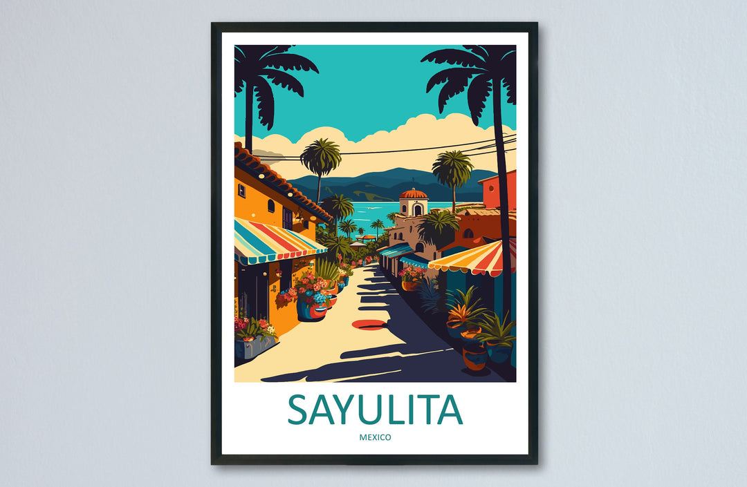 Sayulita Travel Print Wall Art Sayulita Wall Hanging Home Decoration Sayulita Gift Art Lovers Wall Art Print Art Sayulita Mexico Wall Poster