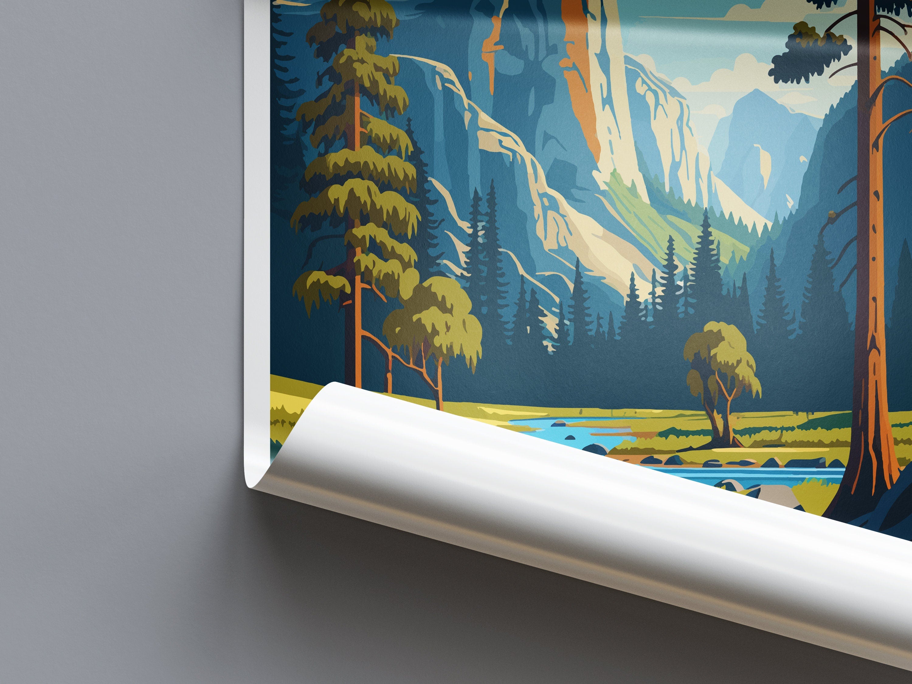 Yosemite Travel Print