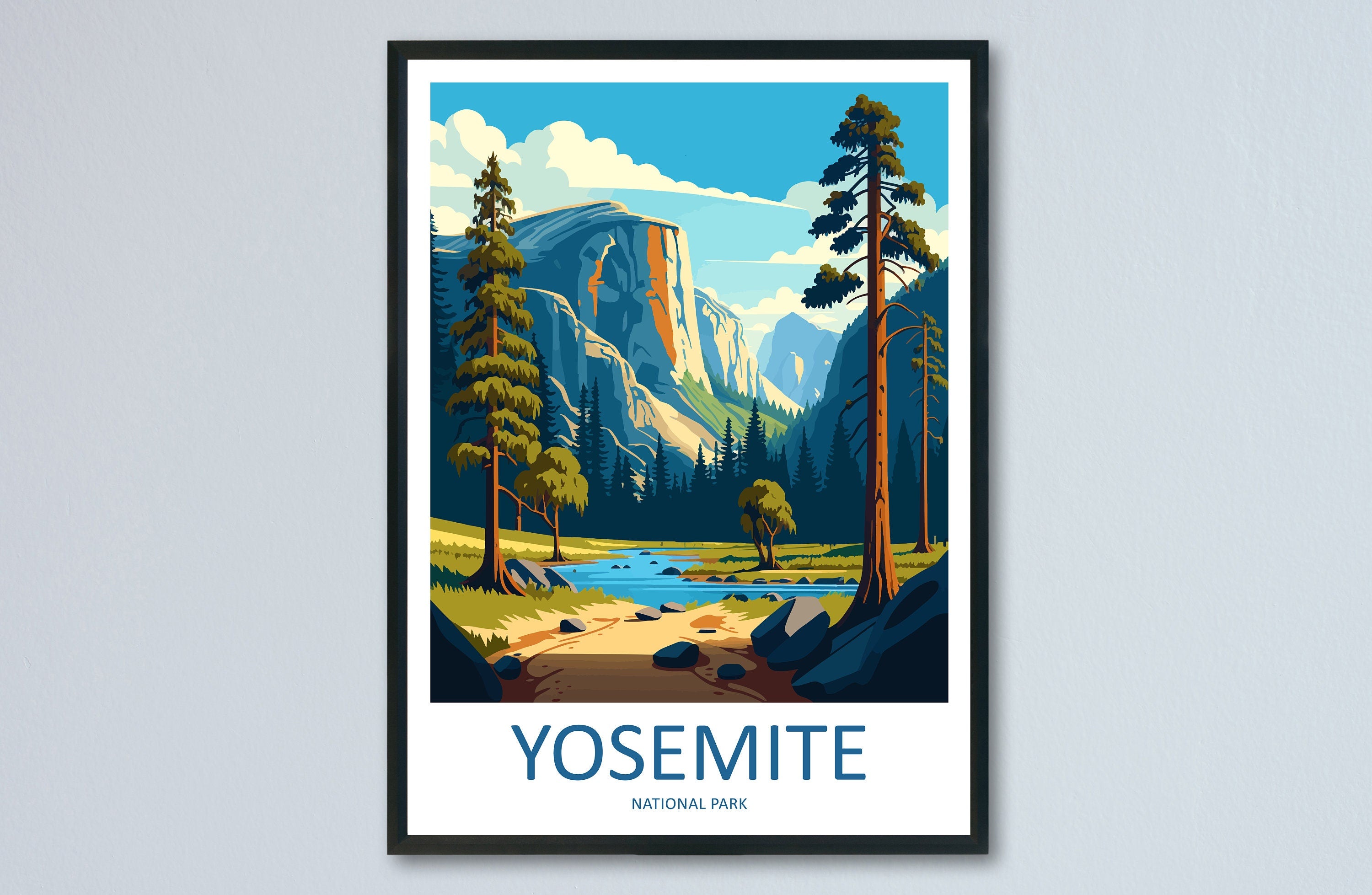 Yosemite Travel Print