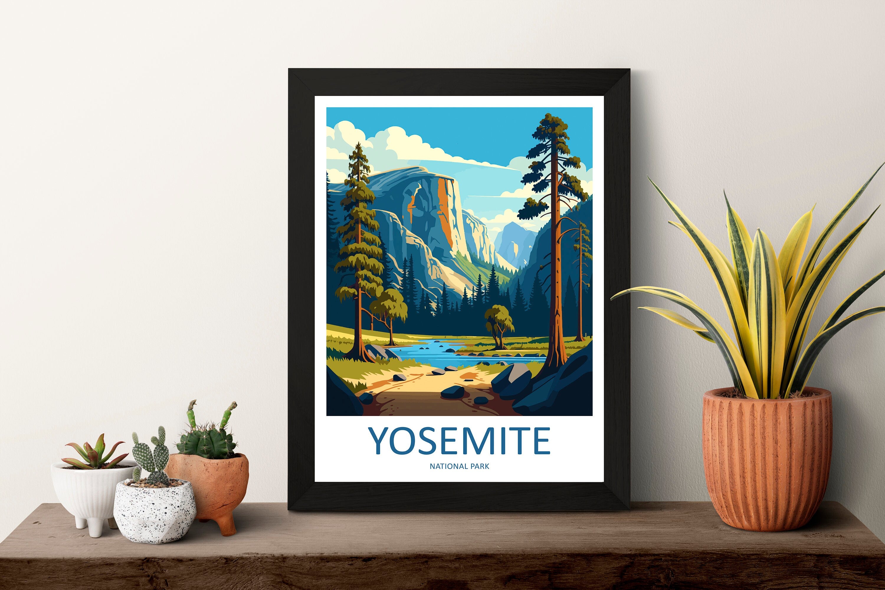 Yosemite Travel Print