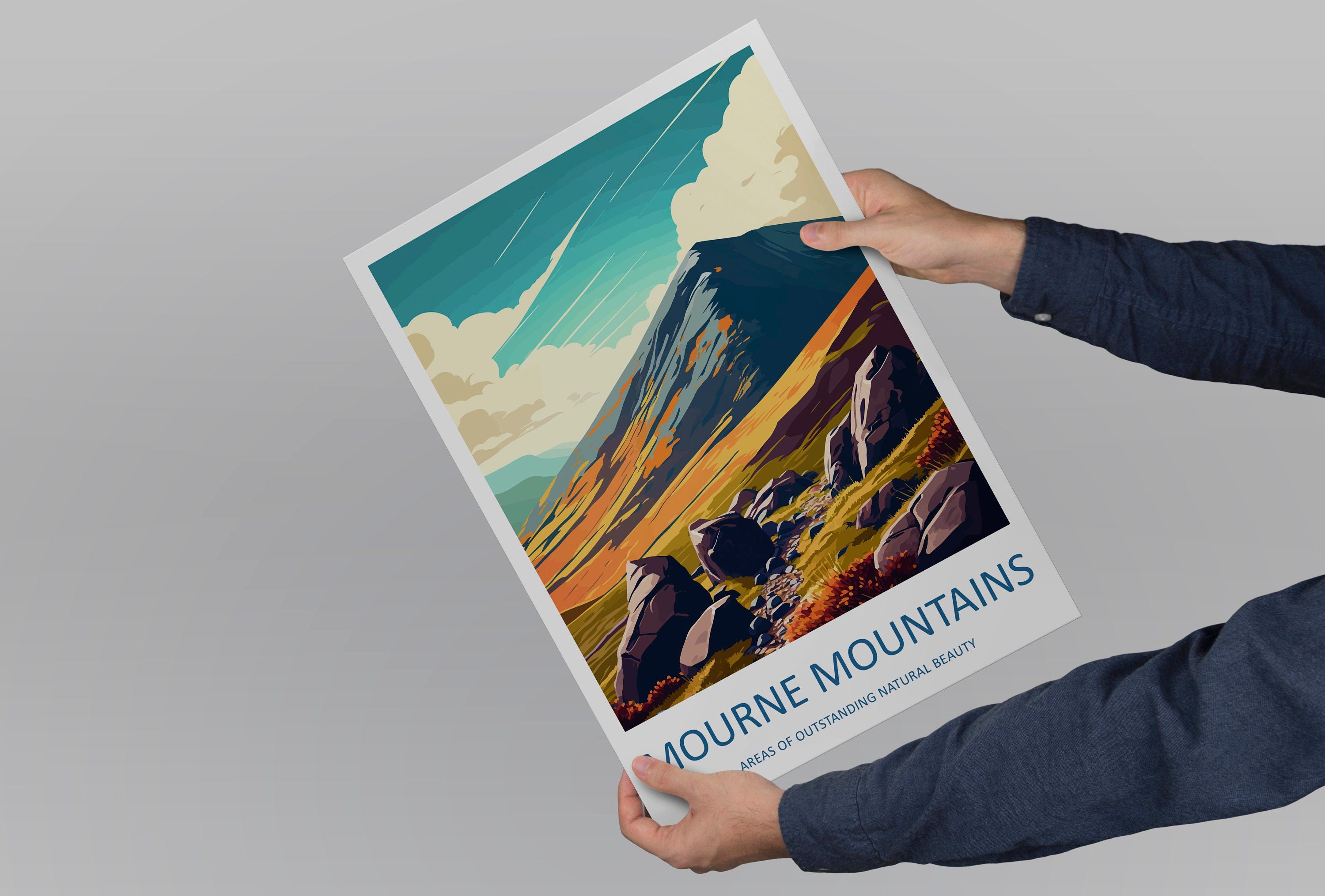 Mourne Mountains Travel Print