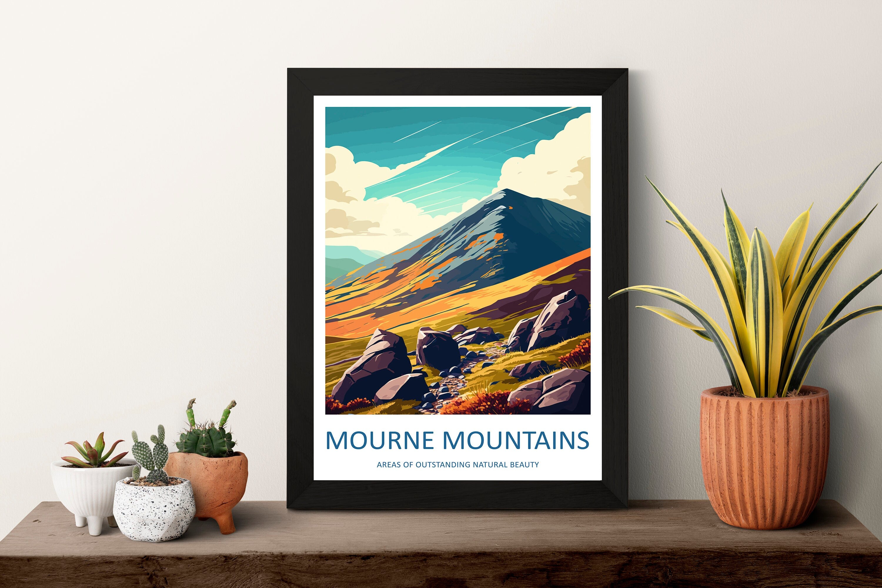 Mourne Mountains Travel Print