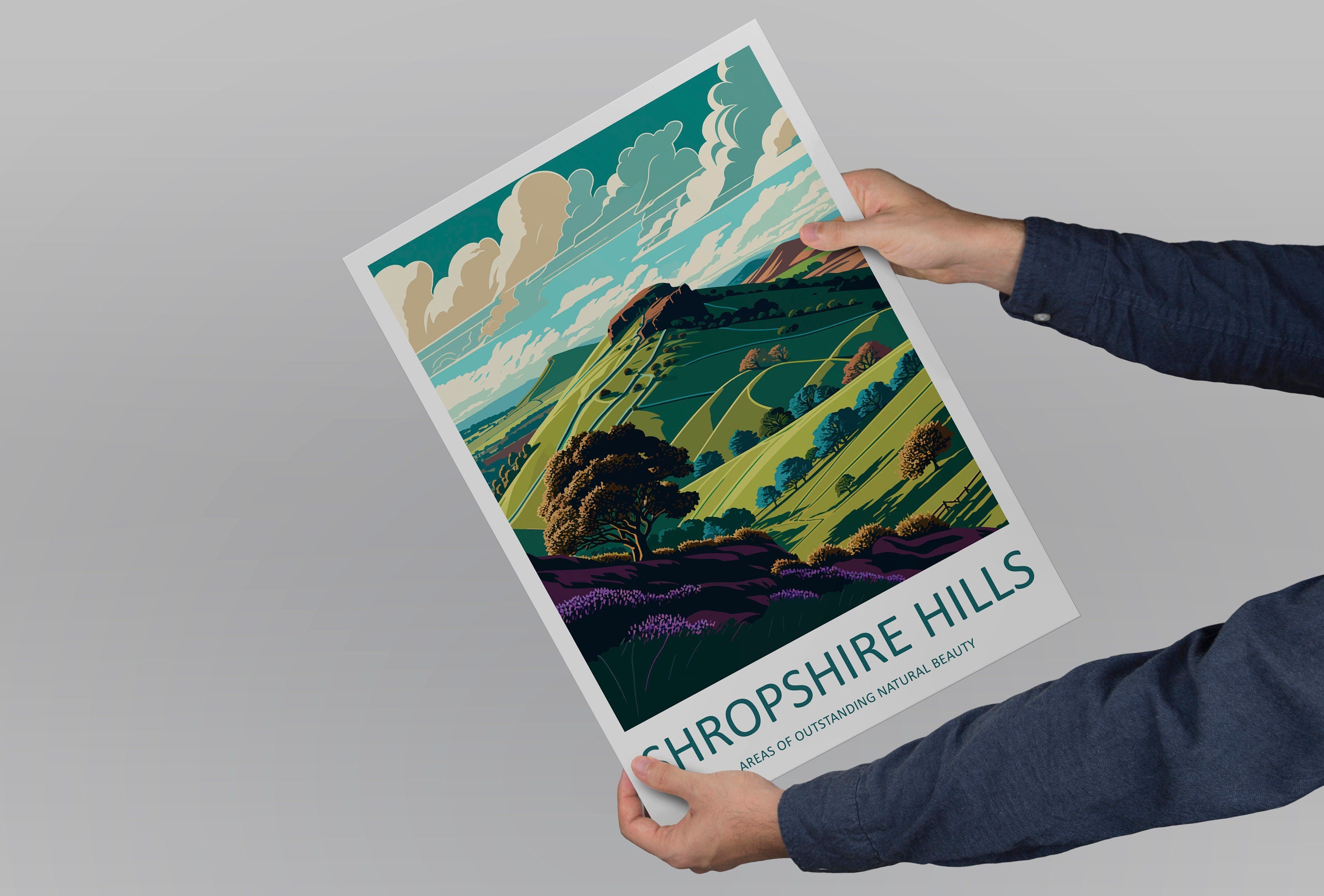 Shropshire Hills Travel Print