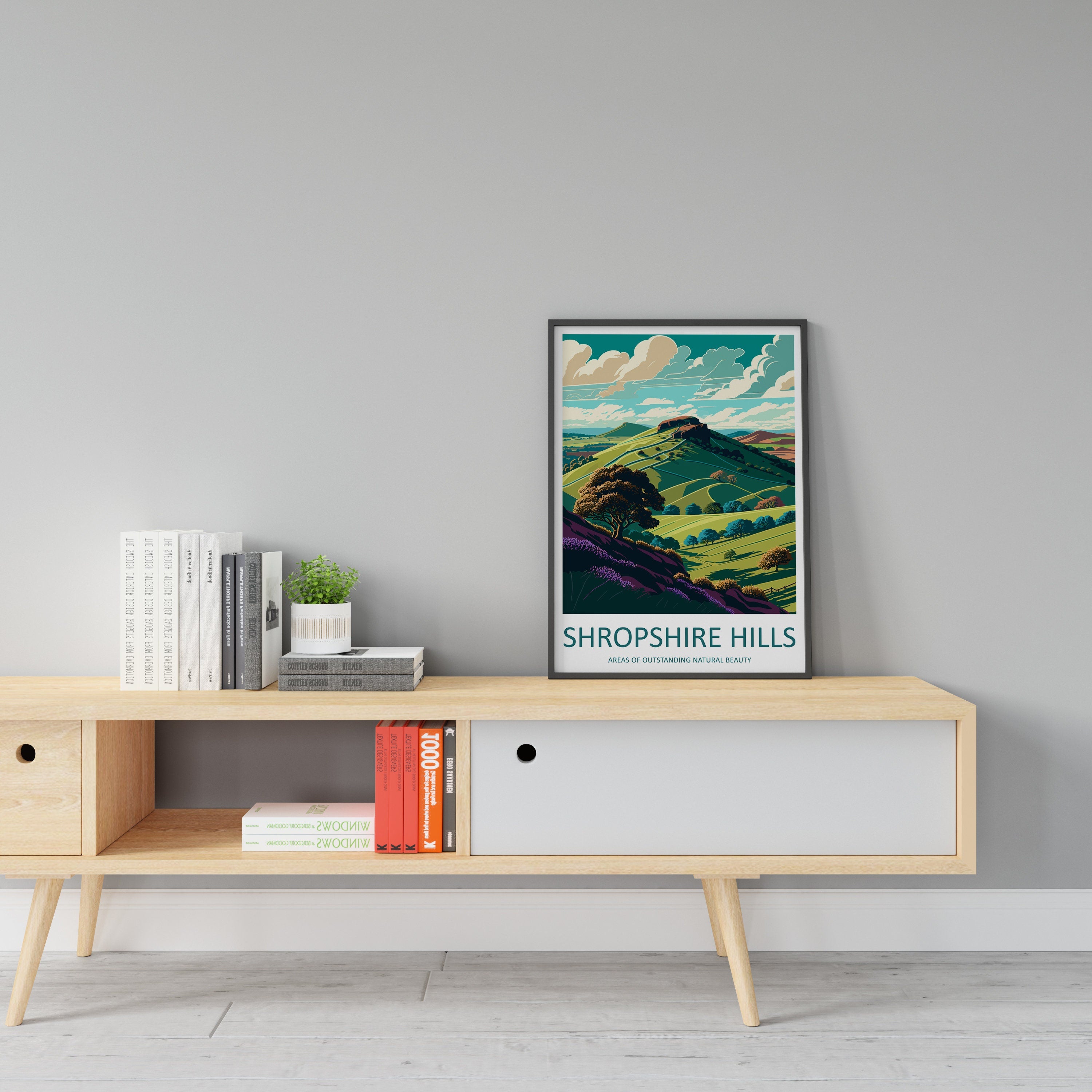 Shropshire Hills Travel Print