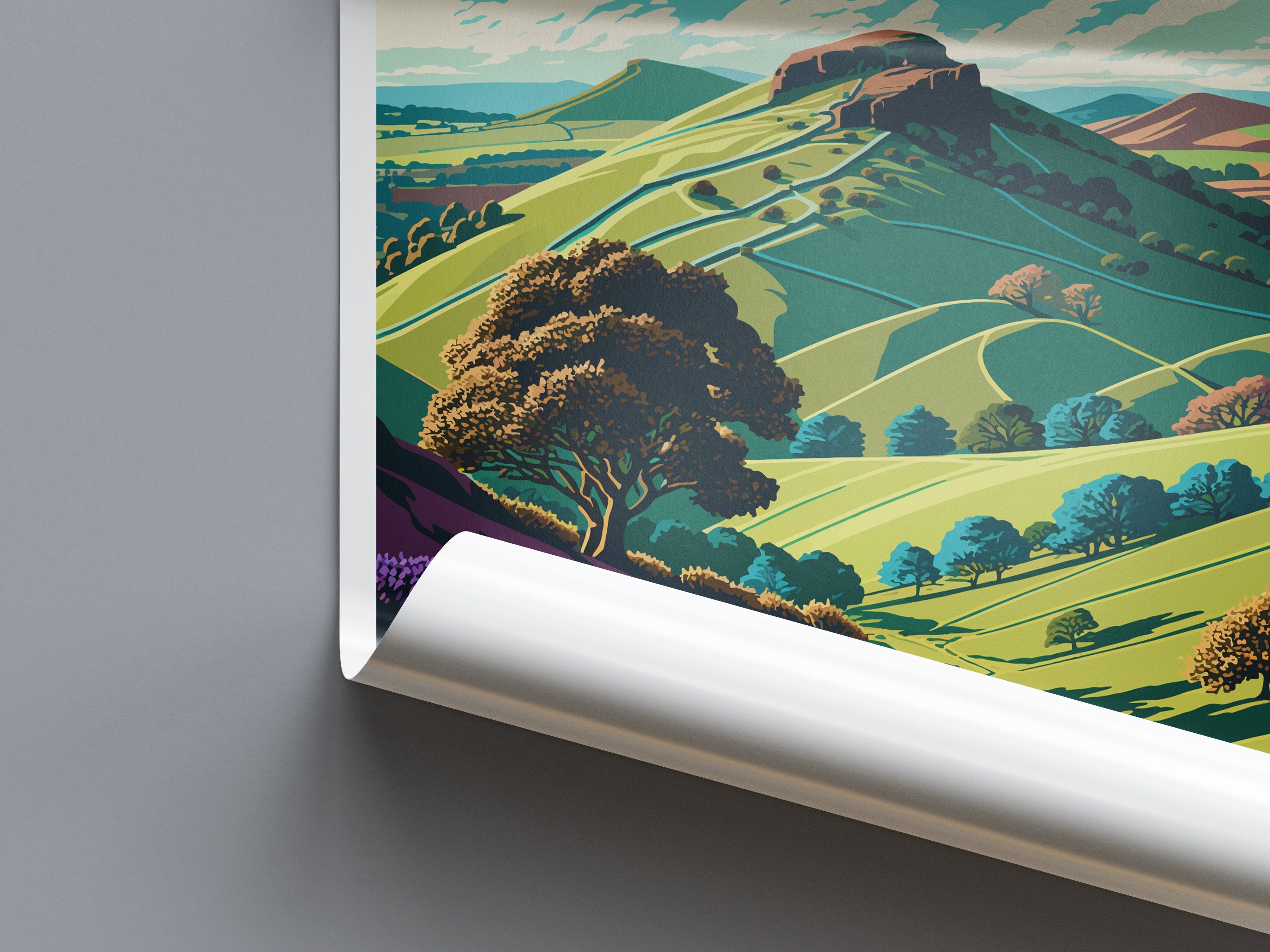 Shropshire Hills Travel Print