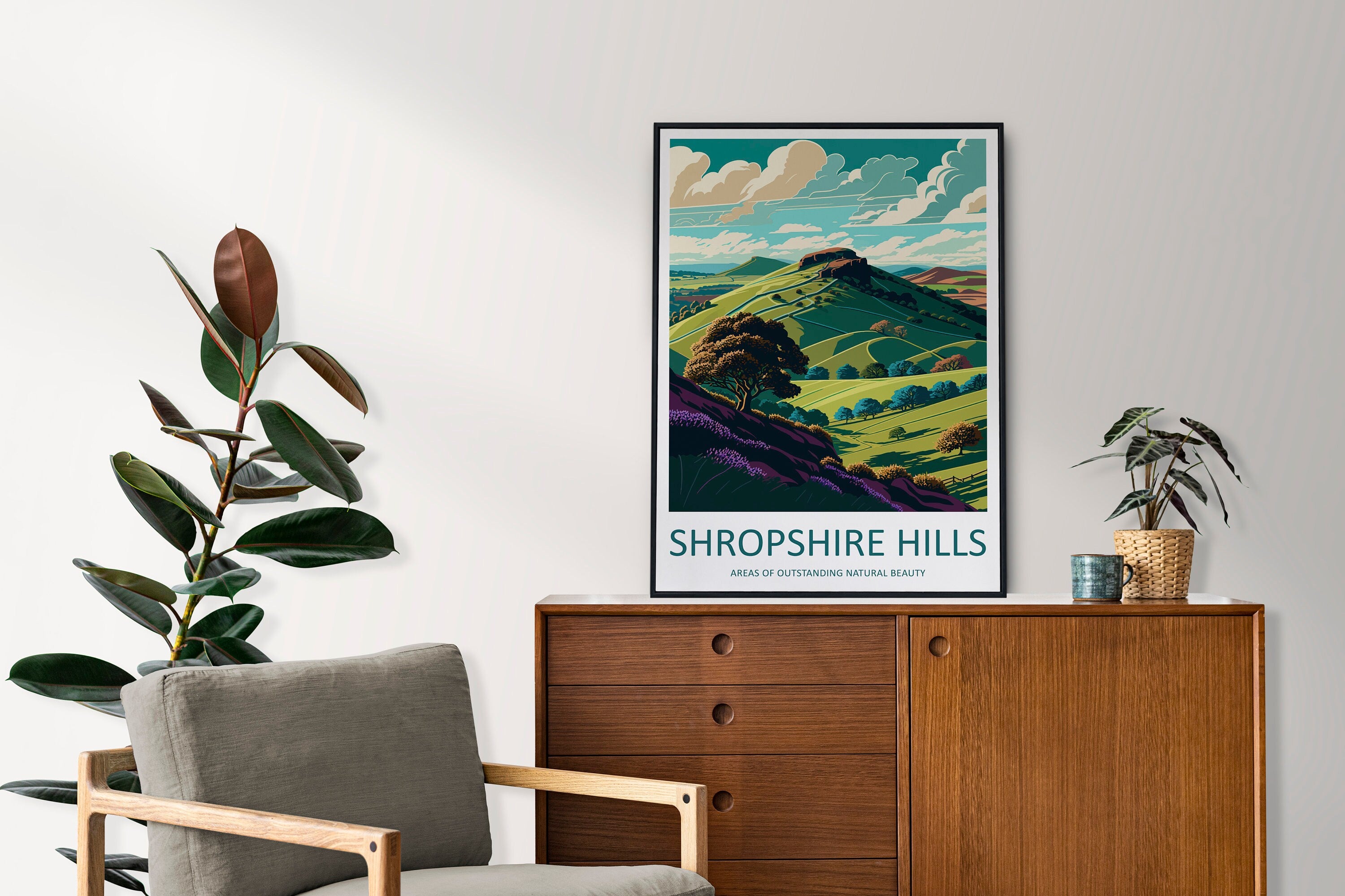 Shropshire Hills Travel Print