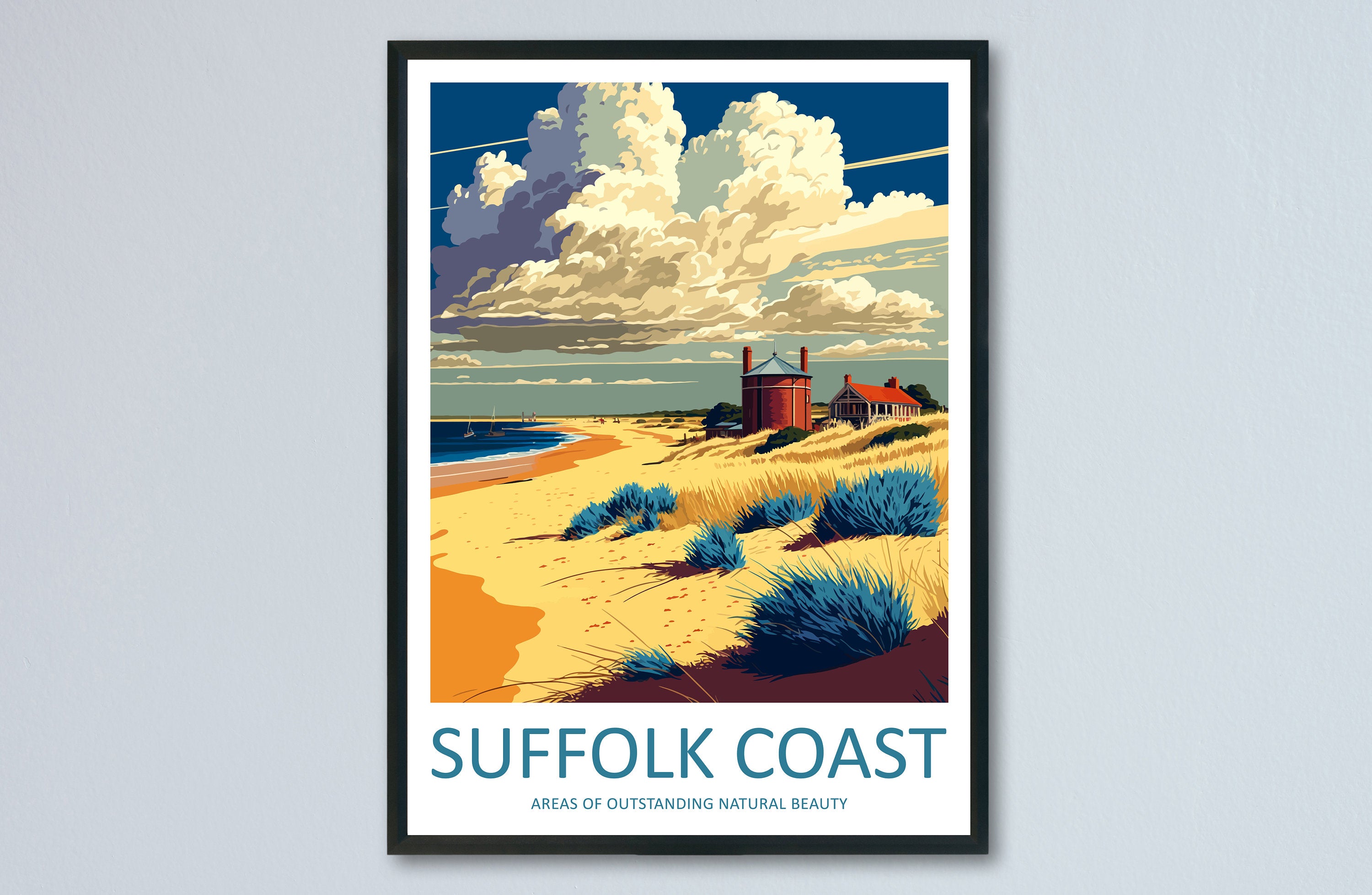 Suffolk Coast Travel Print