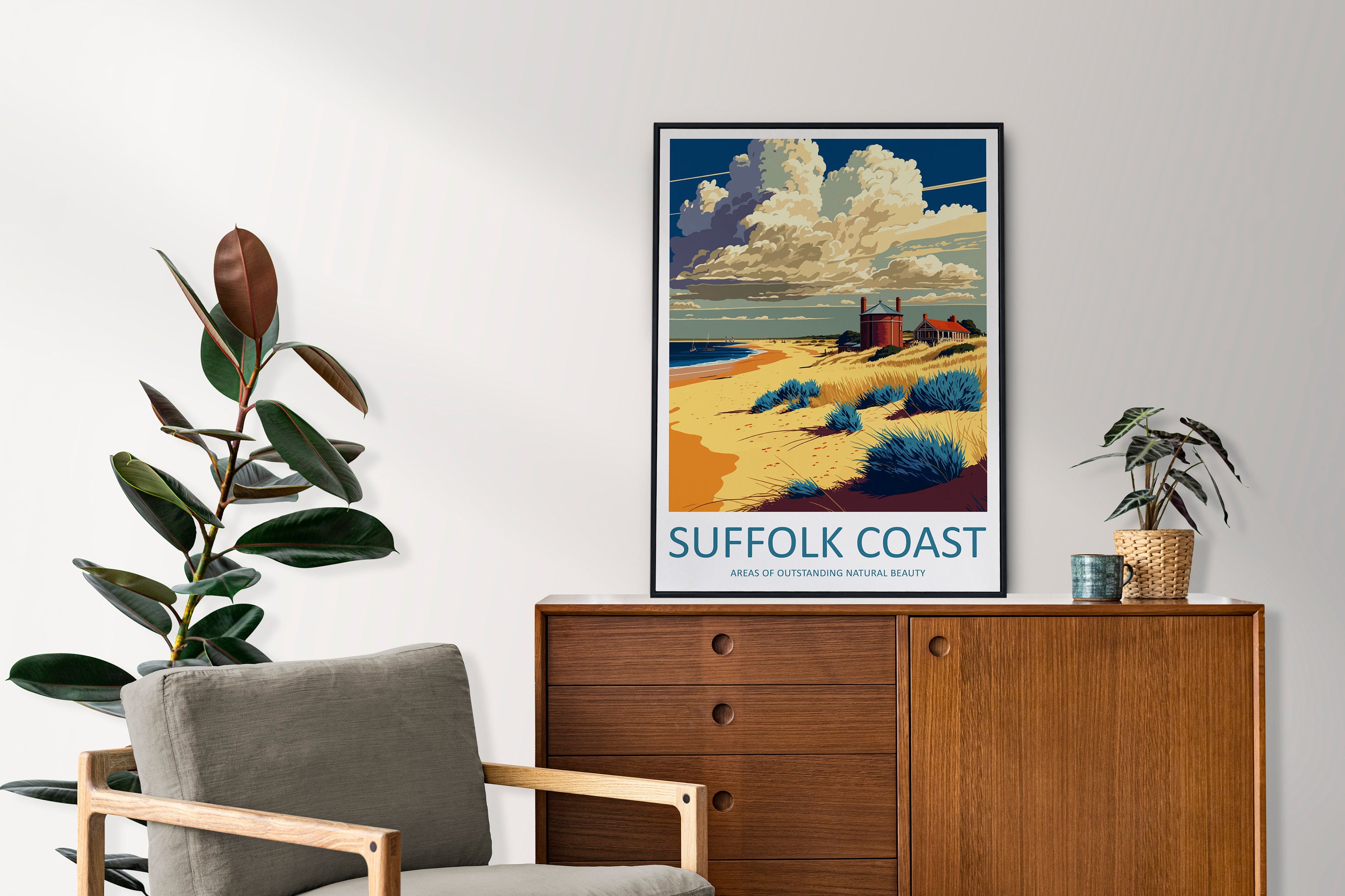 Suffolk Coast Travel Print