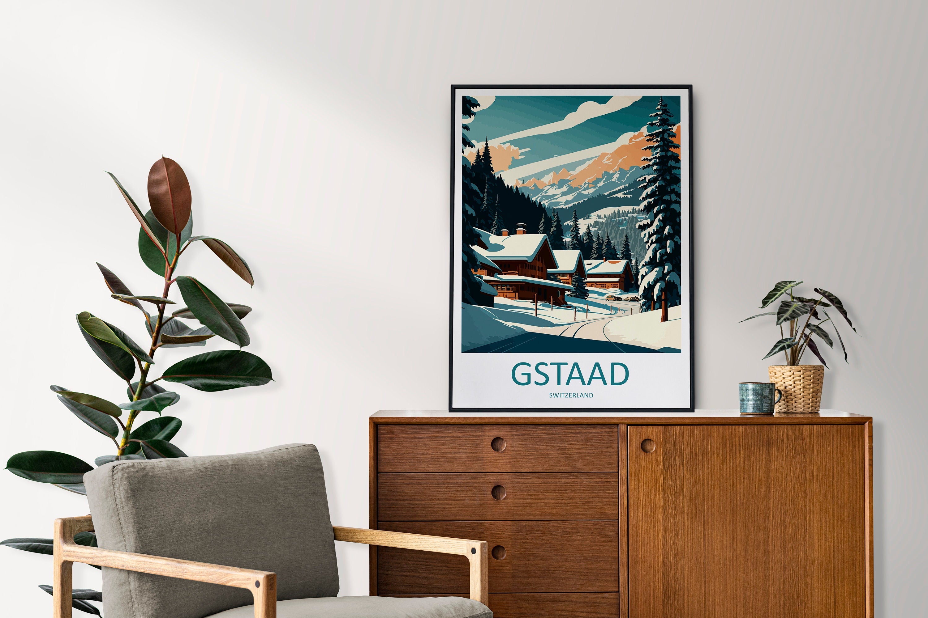 Gstaad Travel Print