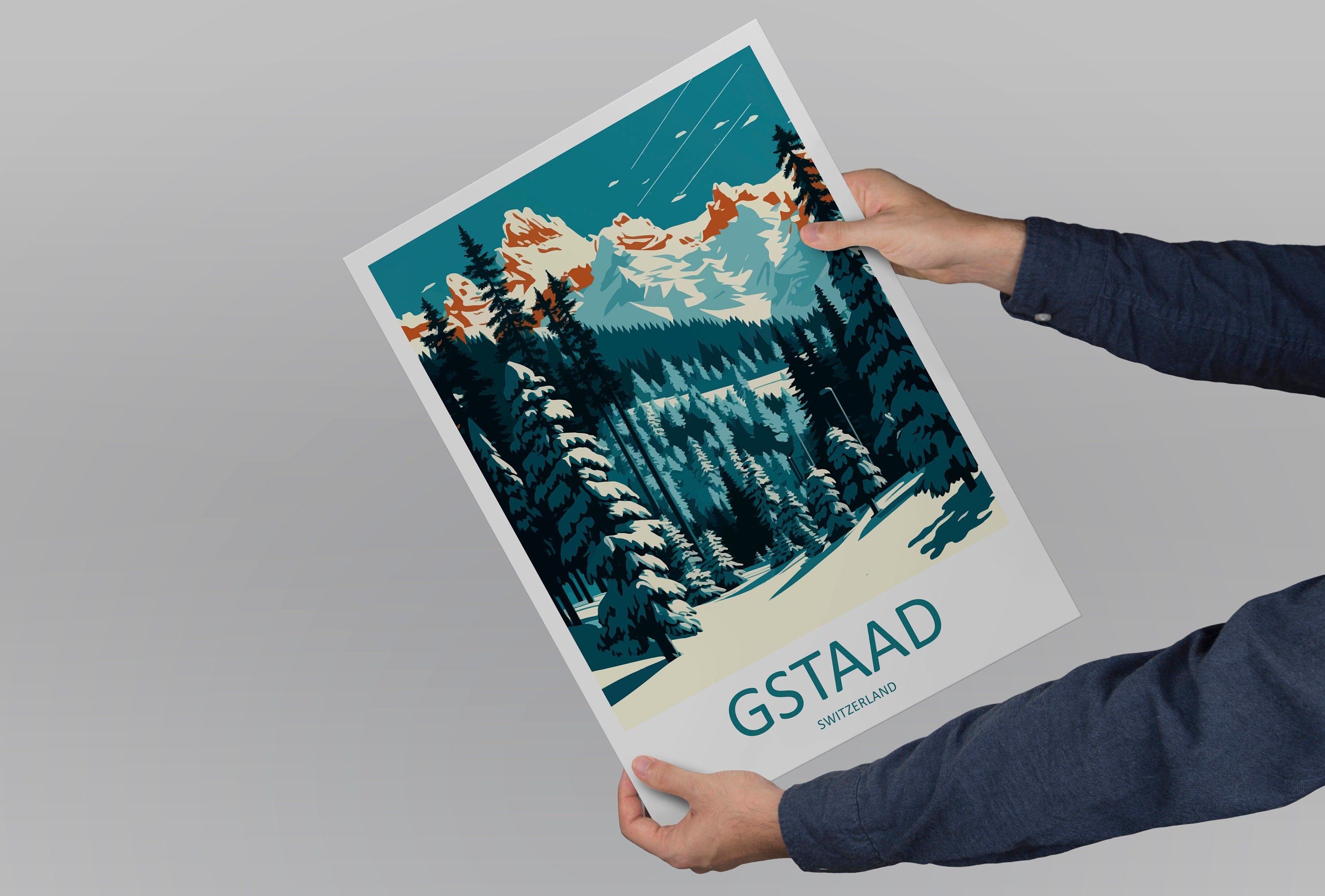 Gstaad Travel Print