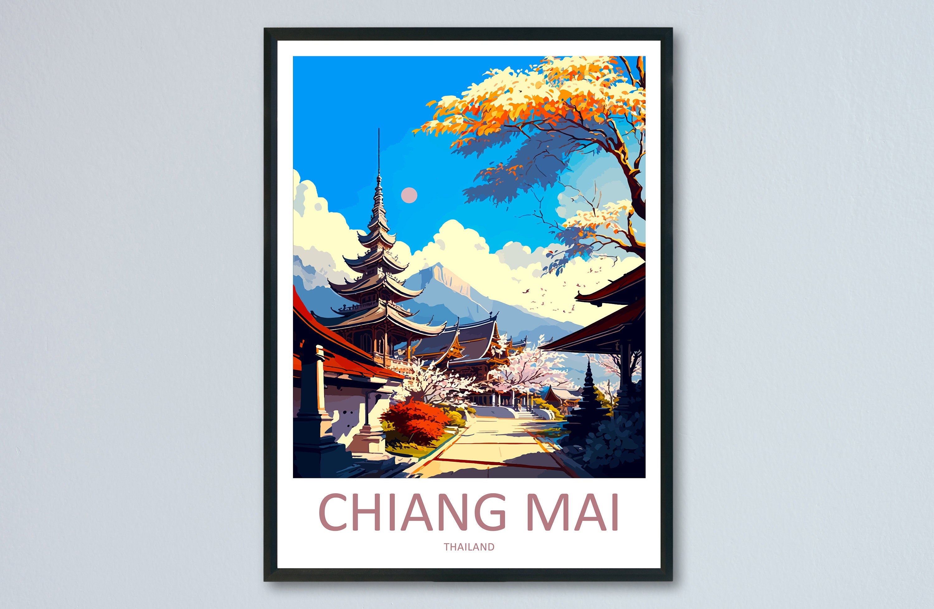 Chiang Mai Travel Print