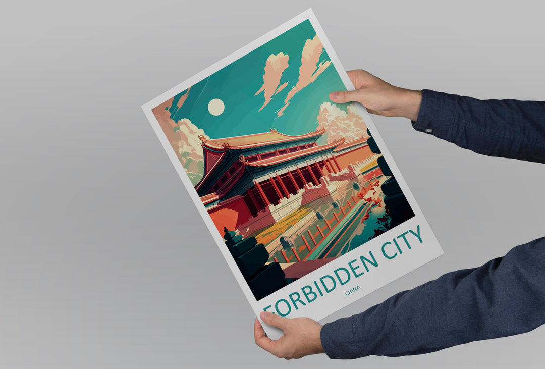 Forbidden City Travel Print Wall Art Forbidden City Wall Hanging Home Décor Forbidden City Gift Art Lovers Wall Art China Travel Print Gift