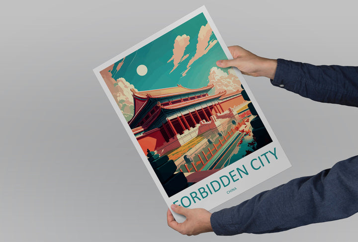 Forbidden City Travel Print Wall Art Forbidden City Wall Hanging Home Décor Forbidden City Gift Art Lovers Wall Art China Travel Print Gift