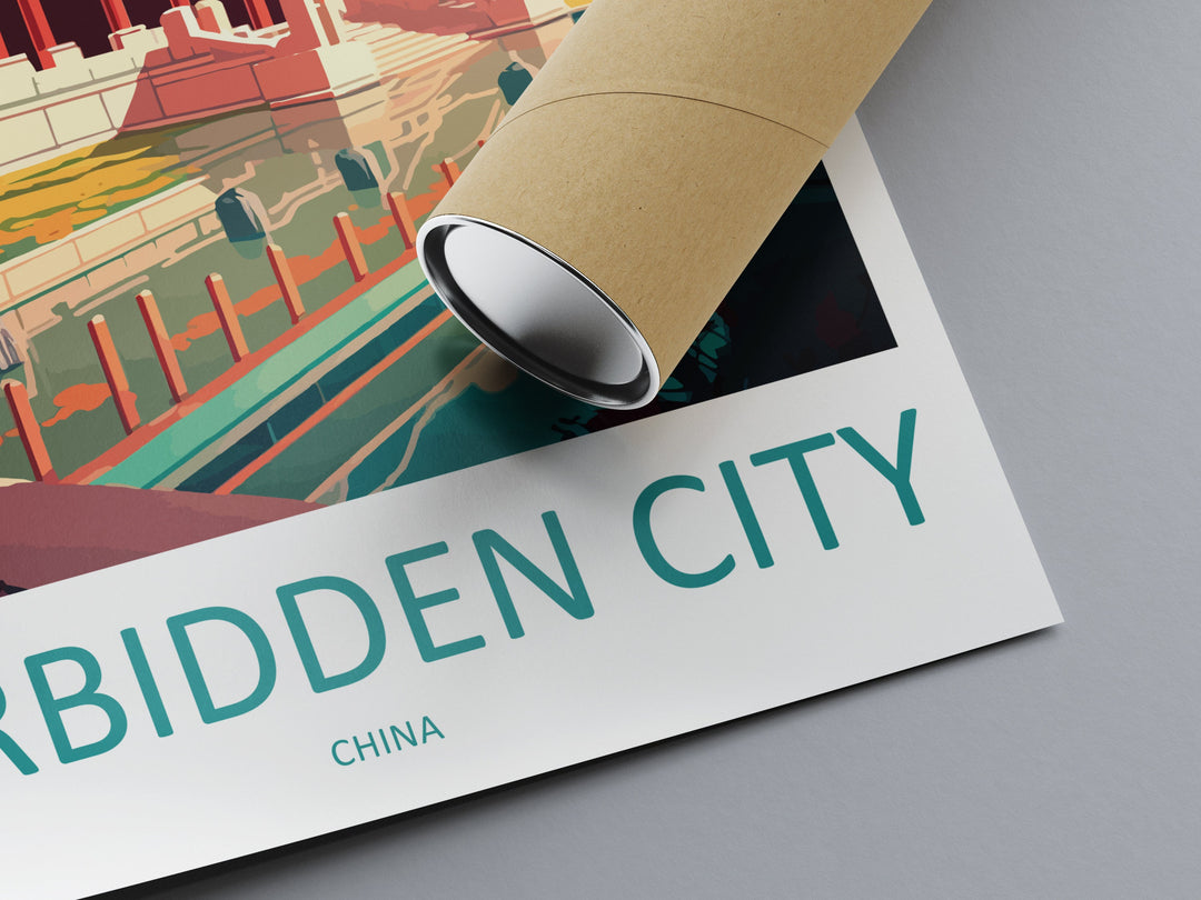 Forbidden City Travel Print Wall Art Forbidden City Wall Hanging Home Décor Forbidden City Gift Art Lovers Wall Art China Travel Print Gift