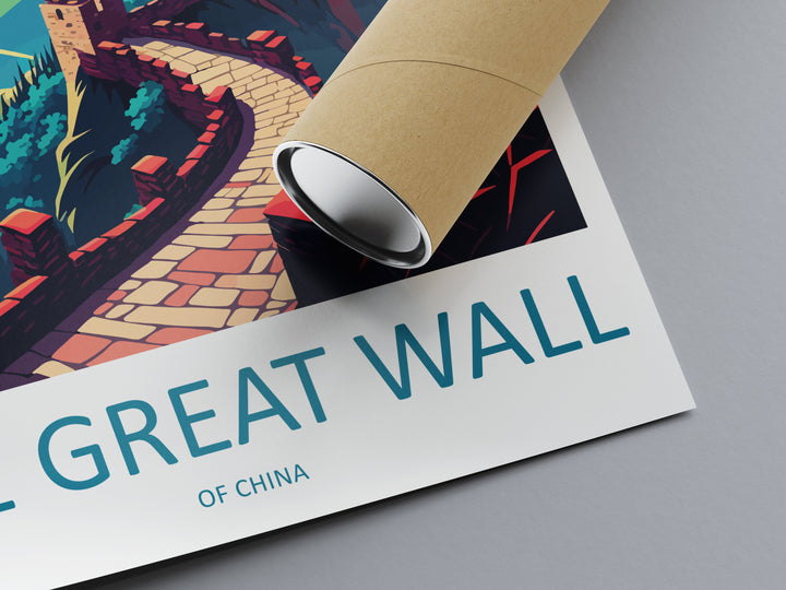 Great Wall of China Travel Print Wall Art Great Wall Wall Hanging Home Décor Great Wall Gift Art Lovers Wall Art China Travel Print Gift
