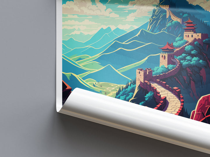 Great Wall of China Travel Print Wall Art Great Wall Wall Hanging Home Décor Great Wall Gift Art Lovers Wall Art China Travel Print Gift