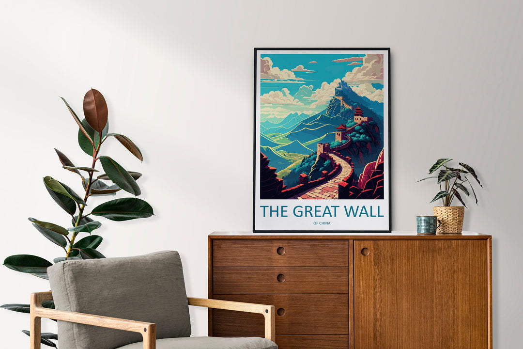 Great Wall of China Travel Print Wall Art Great Wall Wall Hanging Home Décor Great Wall Gift Art Lovers Wall Art China Travel Print Gift