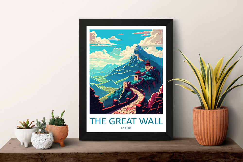 Great Wall of China Travel Print Wall Art Great Wall Wall Hanging Home Décor Great Wall Gift Art Lovers Wall Art China Travel Print Gift