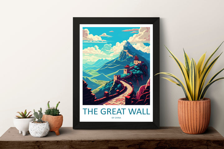 Great Wall of China Travel Print Wall Art Great Wall Wall Hanging Home Décor Great Wall Gift Art Lovers Wall Art China Travel Print Gift