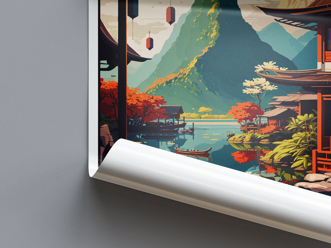 Yangshuo Travel Print Wall Art Yangshuo Wall Hanging Home Décor Yangshuo Gift Art Lovers Wall Art China Travel Print Yangshuo Travel Gift