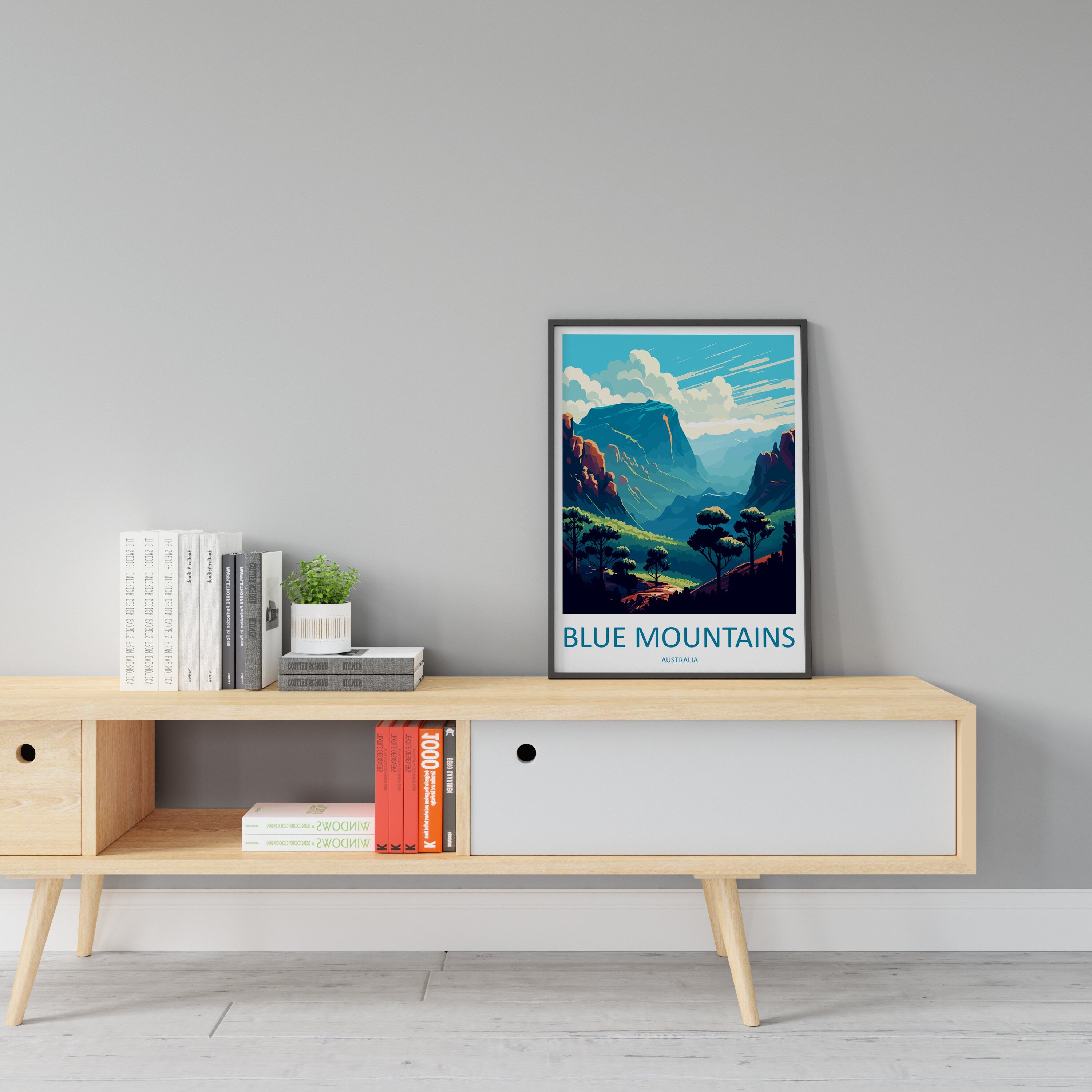 Blue Mountains Travel Print