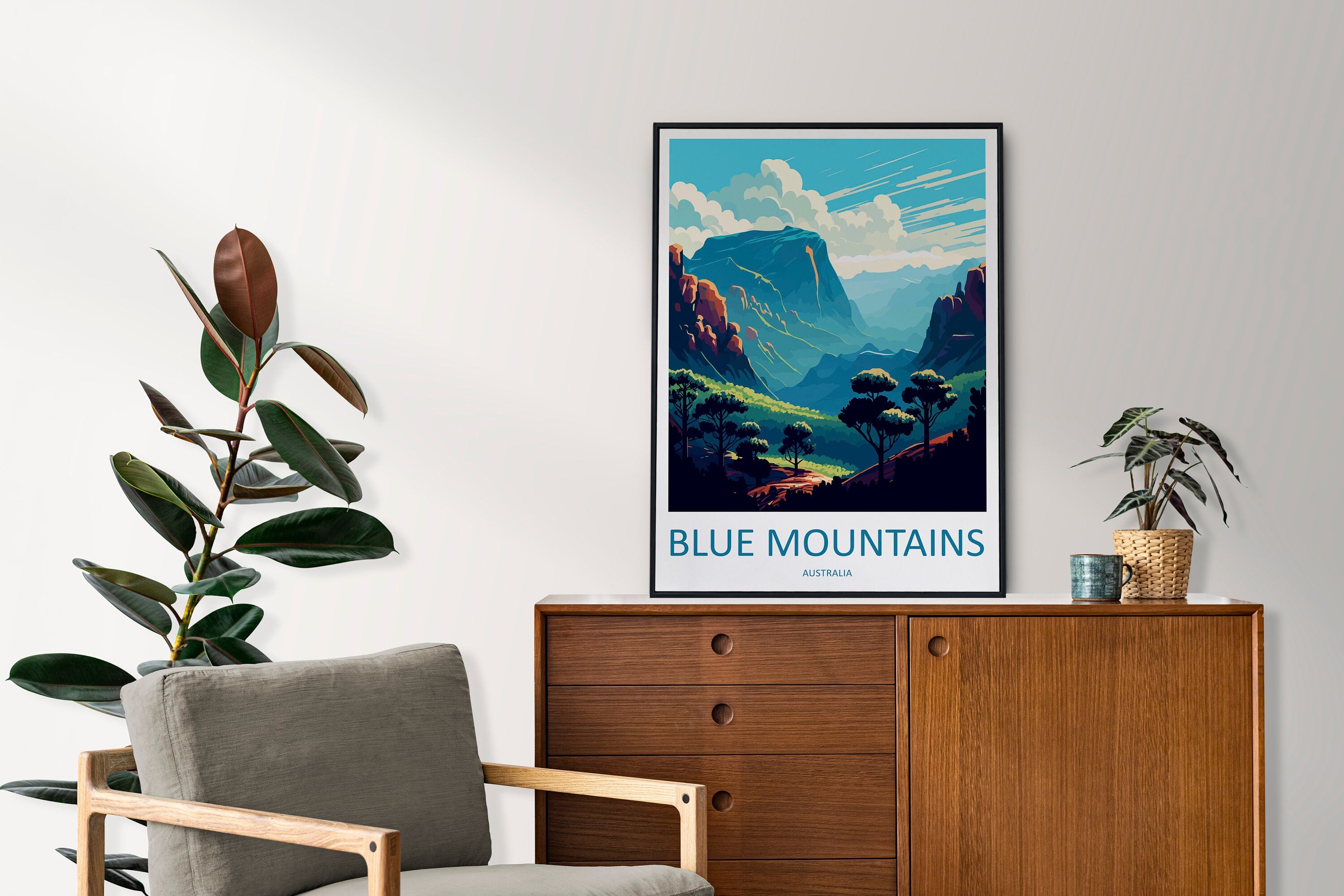 Blue Mountains Travel Print