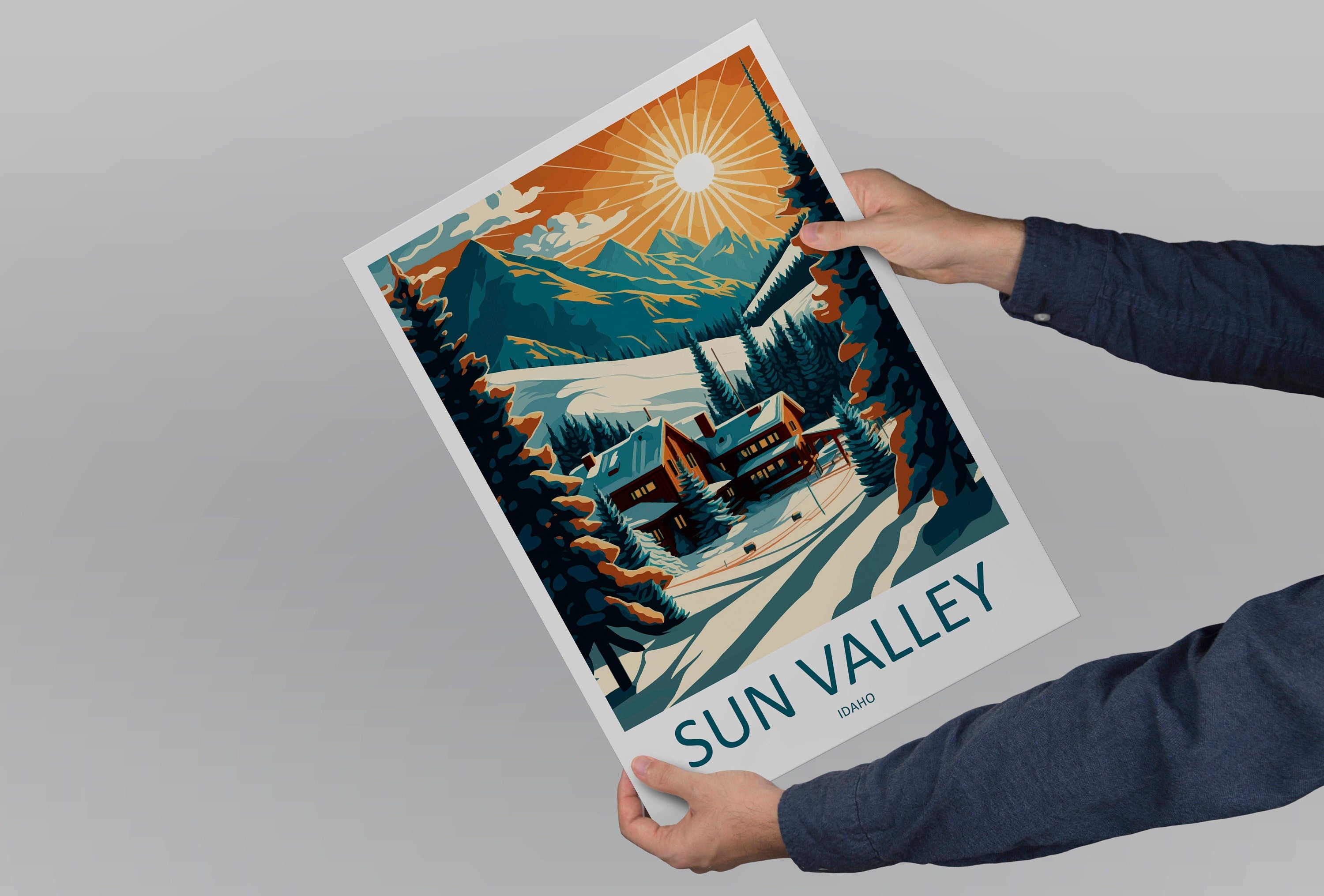 Sun Valley Travel Print