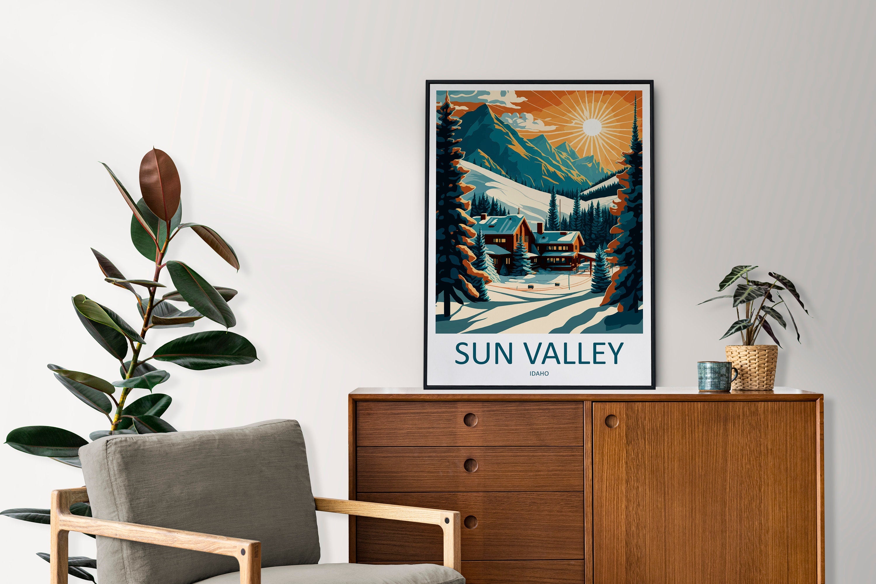 Sun Valley Travel Print