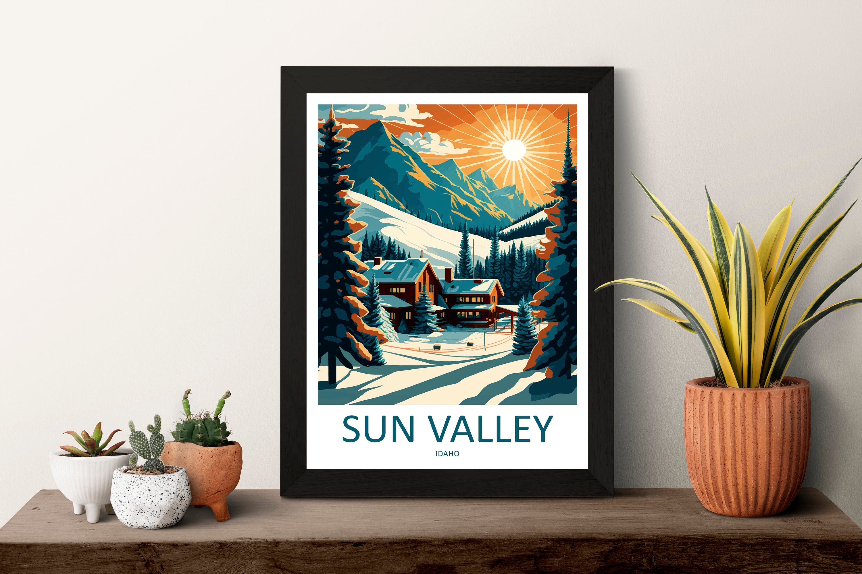 Sun Valley Travel Print