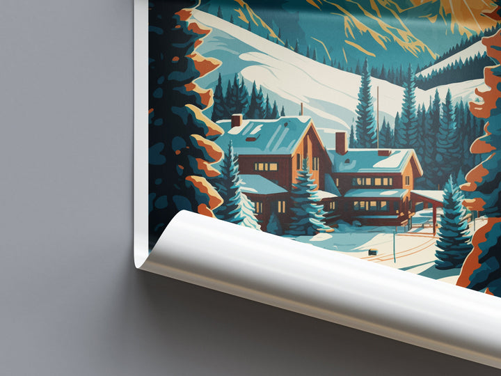Sun Valley Travel Print Wall Art Sun Valley Wall Hanging Home Décor Sun Valley Gift Art Lovers Ski Art Lover Gift Sun Valley Print Skiing