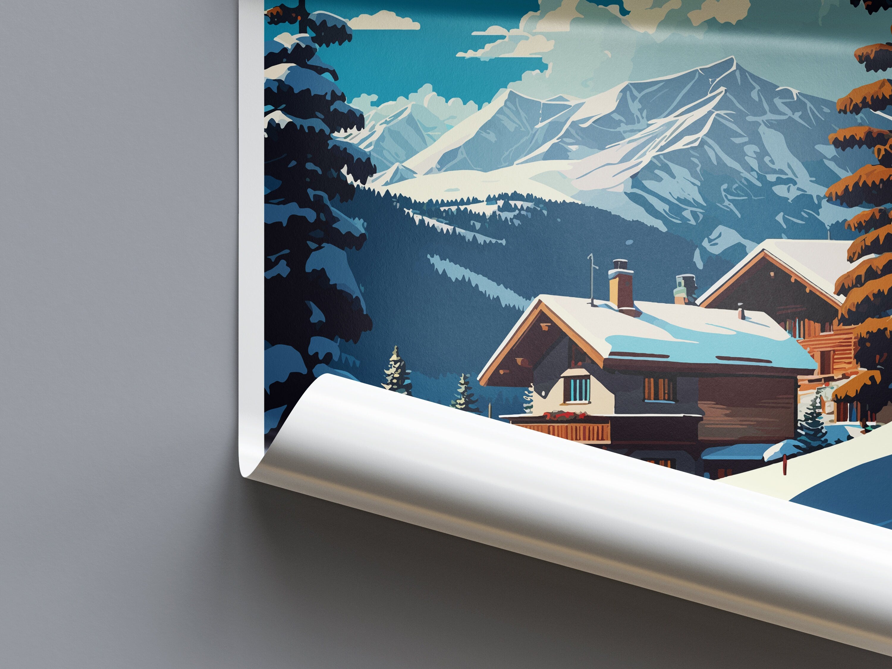 Verbier Travel Print