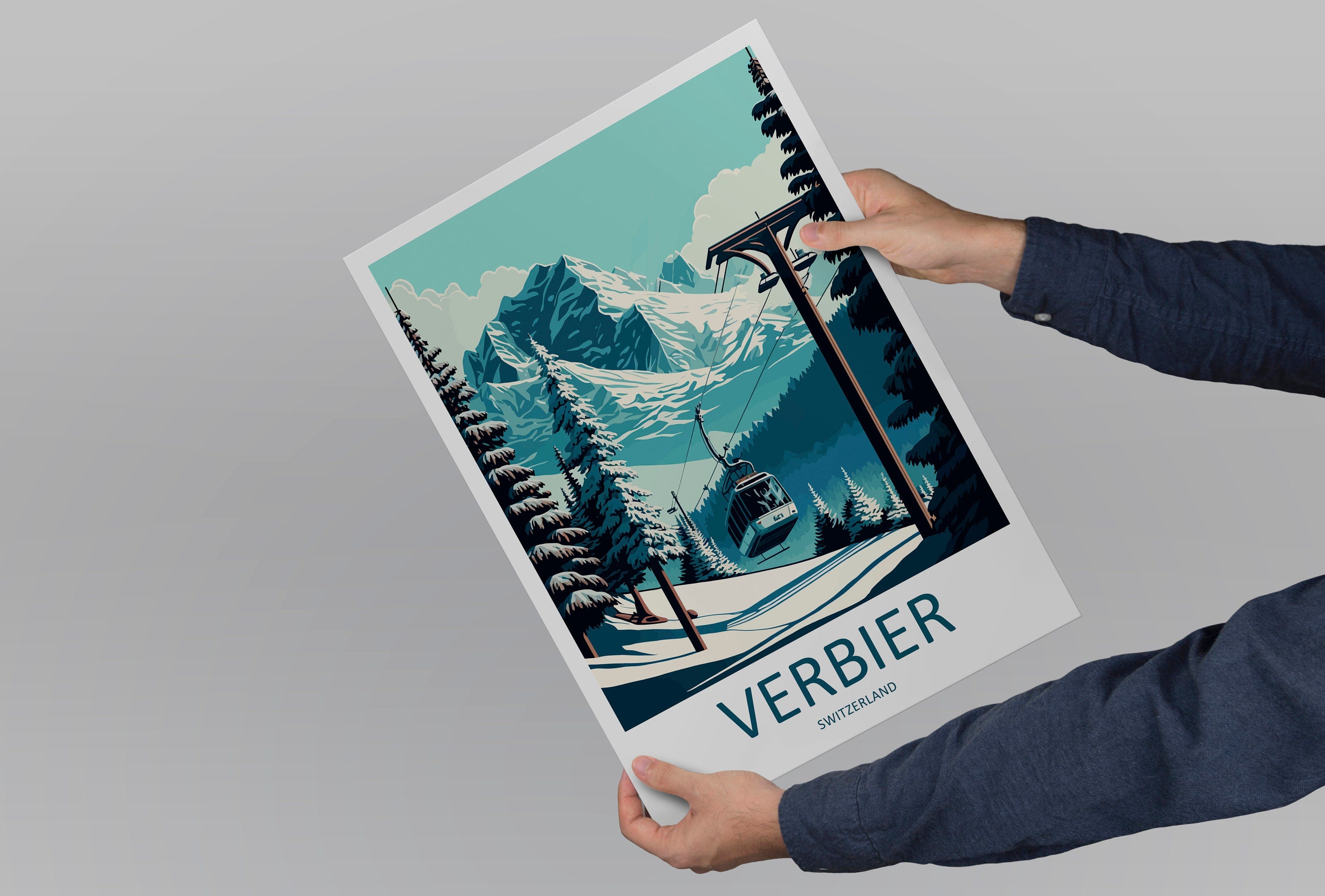 Verbier Travel Print